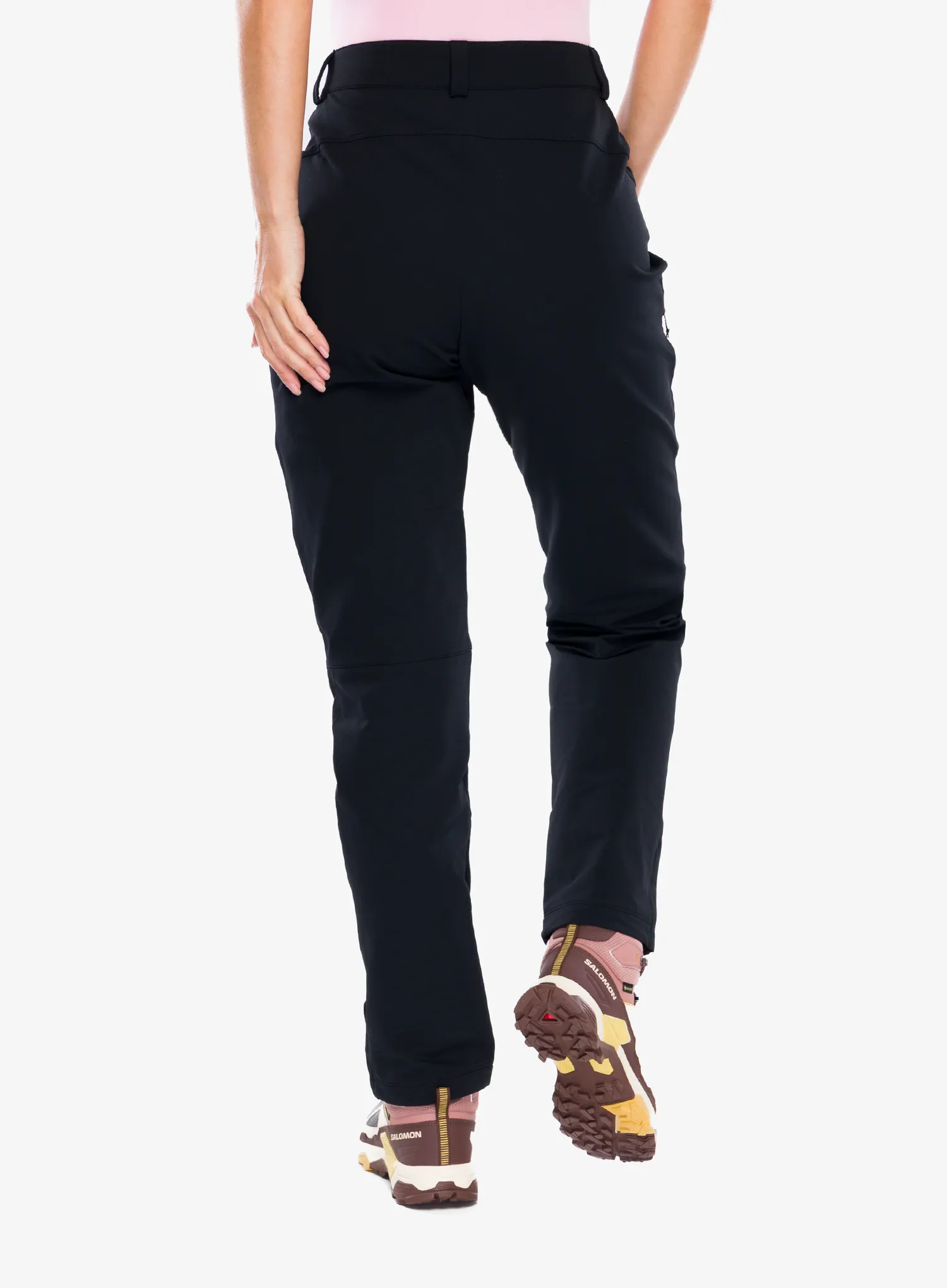Wanderhose Damen Salomon Wayfarer Warm Pant - deep black