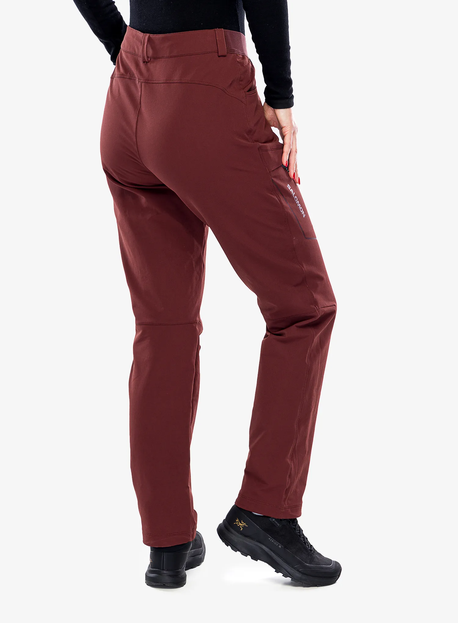 Wanderhose Damen Salomon Wayfarer Warm Pant - rum raisin