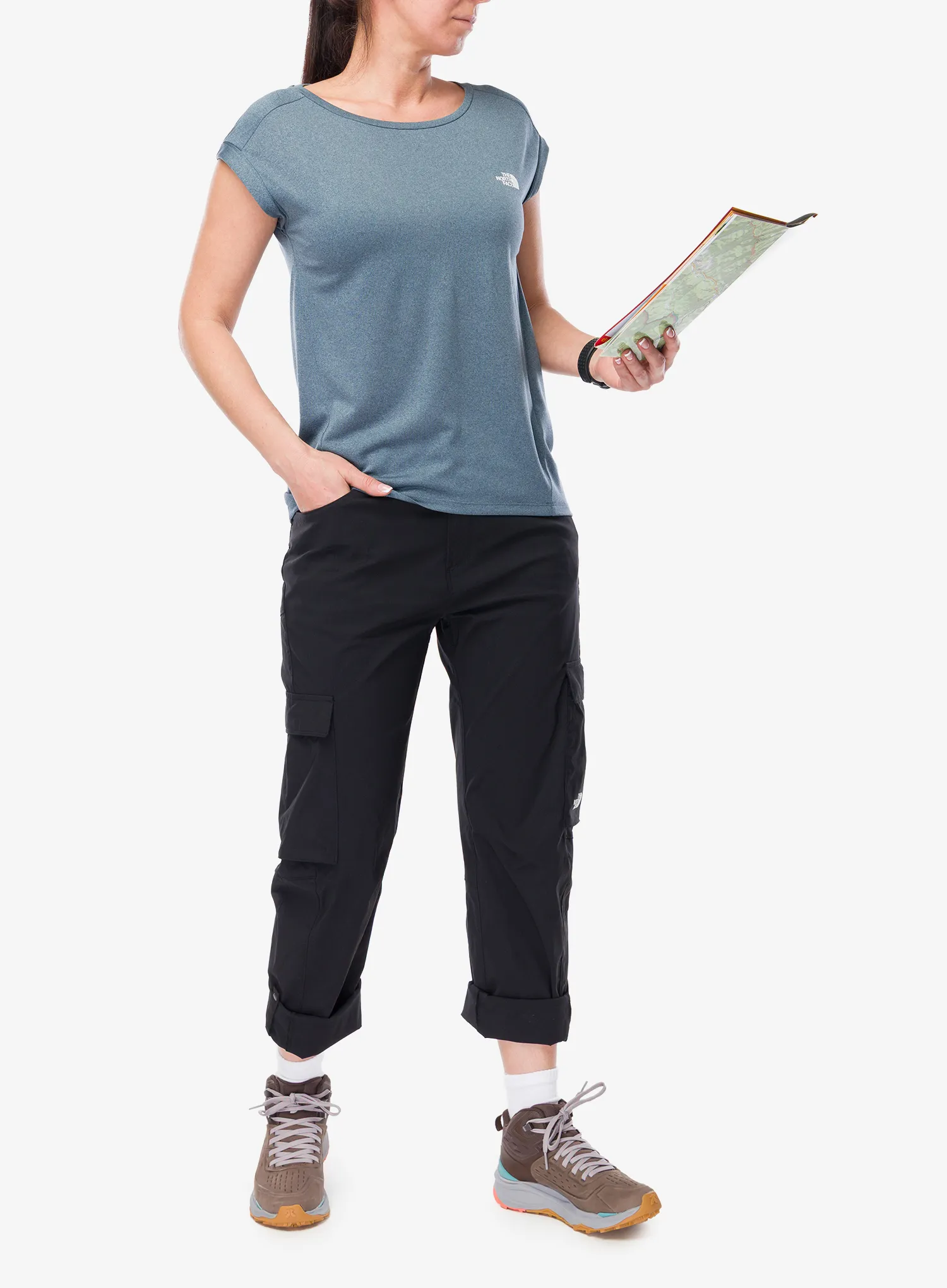 Wanderhose Damen The North Face Exploration Cargo Pants - tnf black