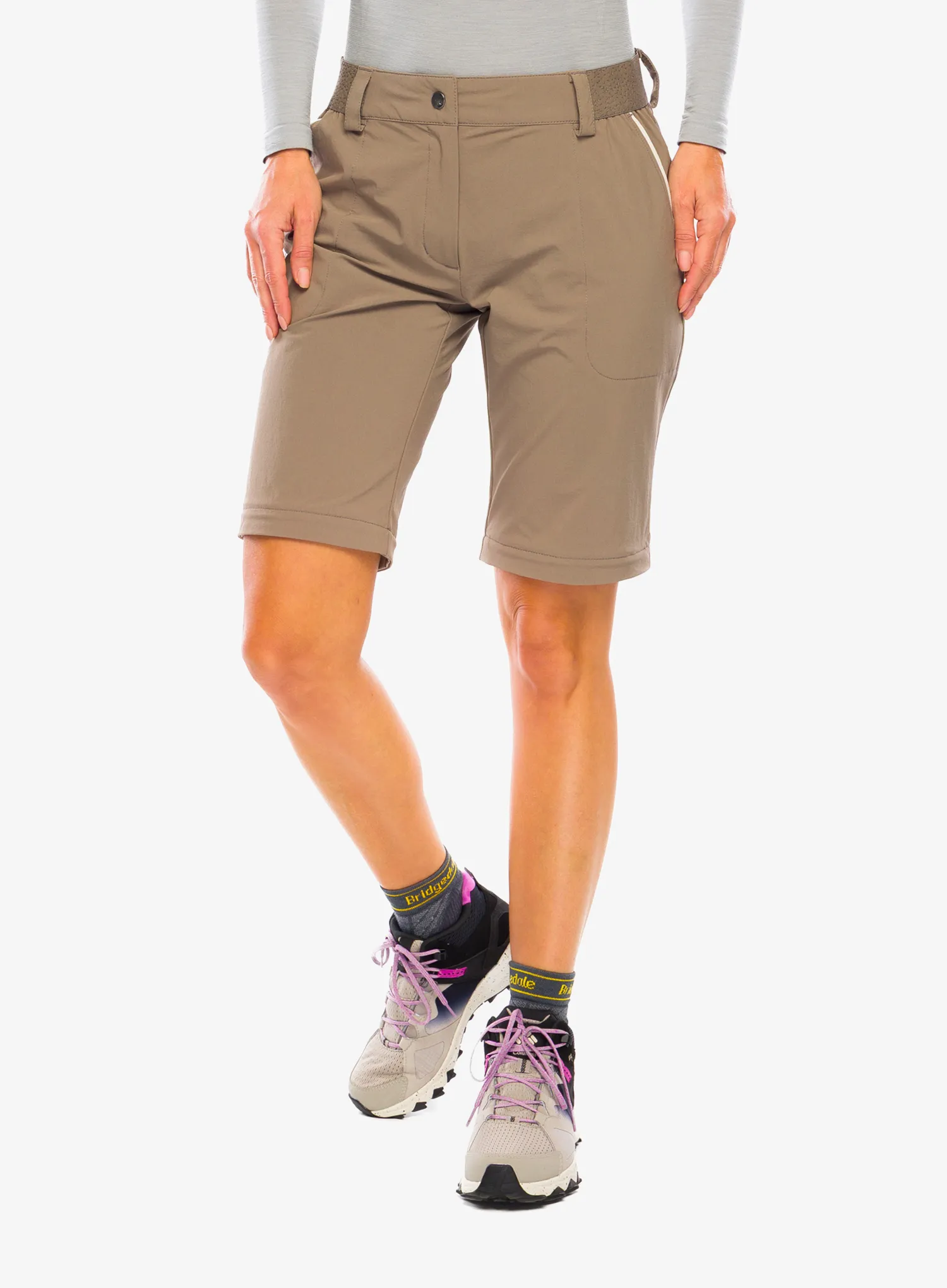 Wanderhose Damen Vaude Farley Stretch ZO Pants II - coconut