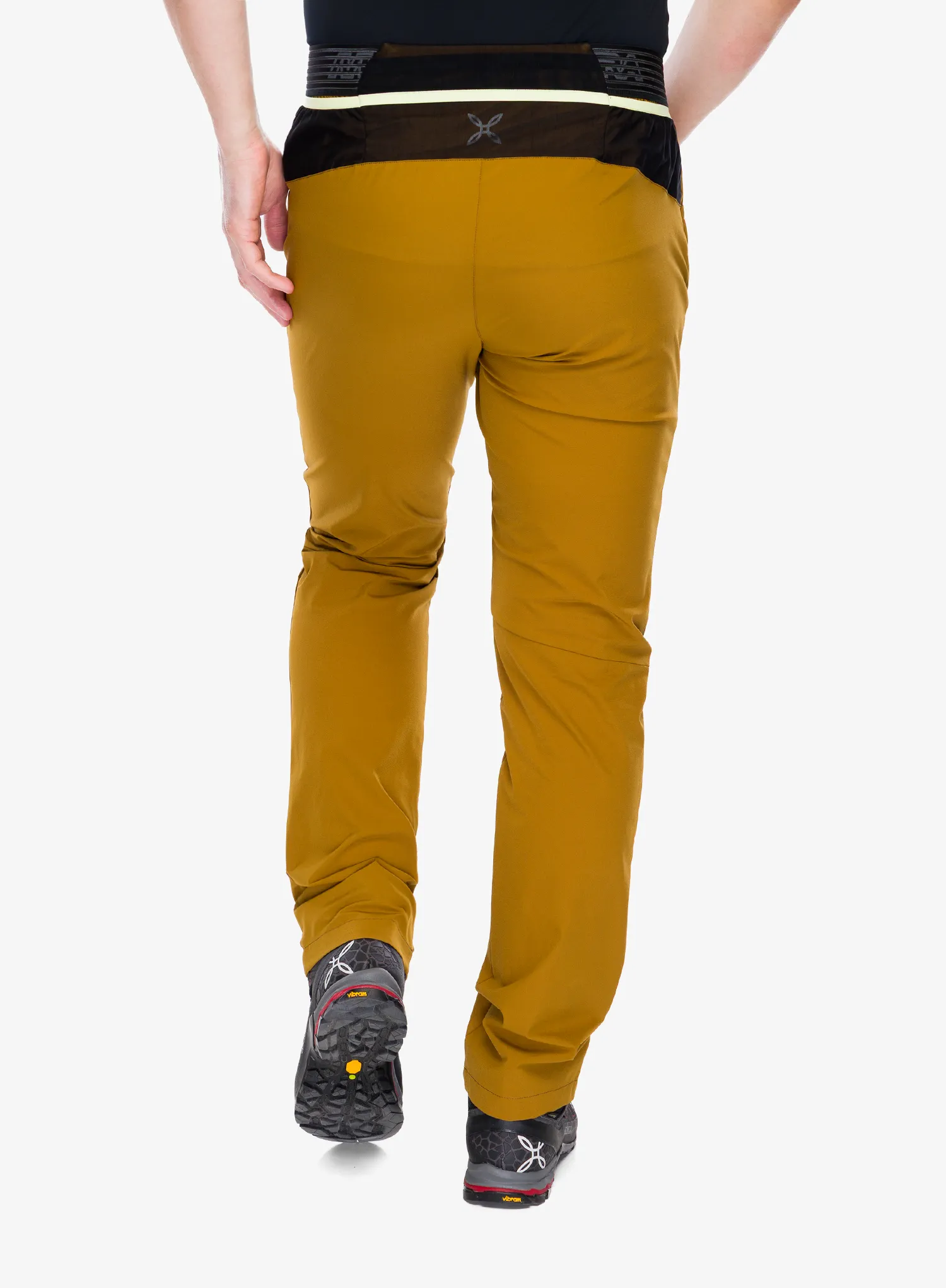 Outdoorhose Herren Montura Rise Pants - bronze brown/sunny lime