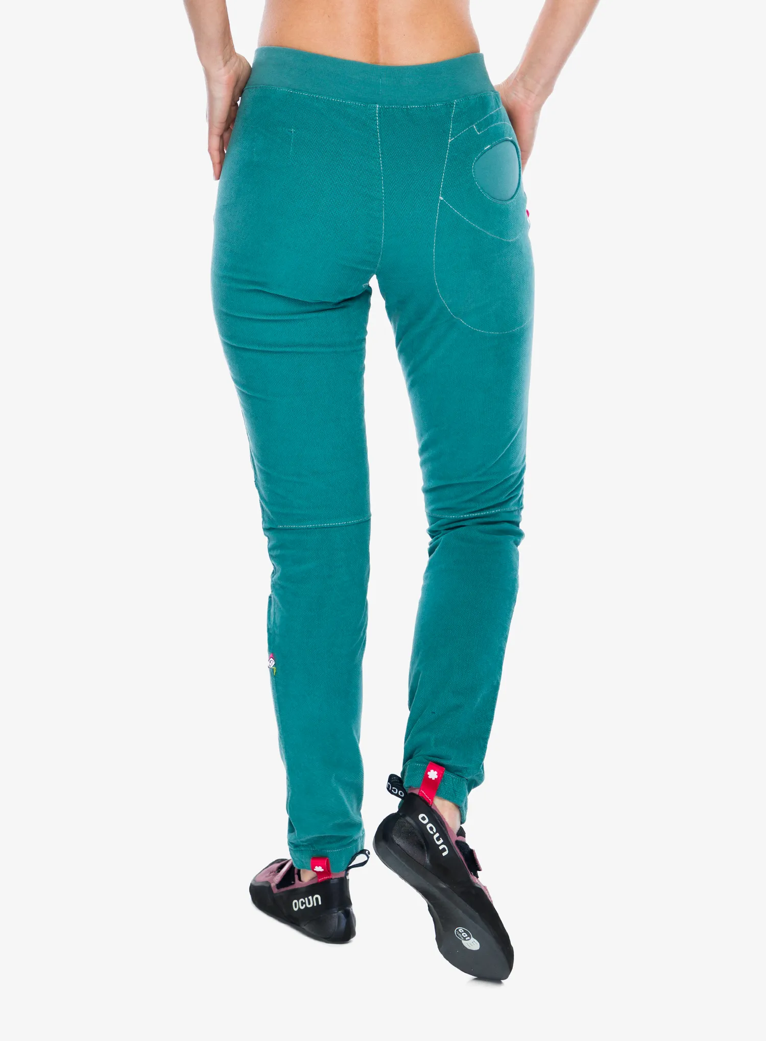 Kletterhose Damen E9 Danie VS - green/lake