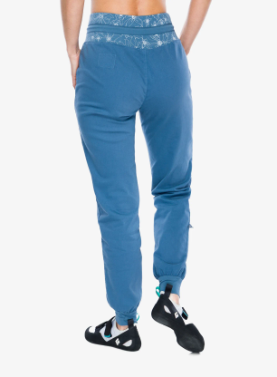 Kletterhose Damen E9 Hit - steel/blue