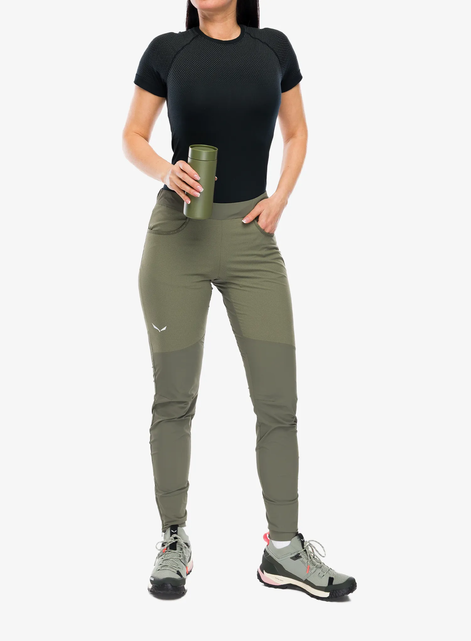 Kletterhose Damen Salewa Agner Dst Tights - faded green