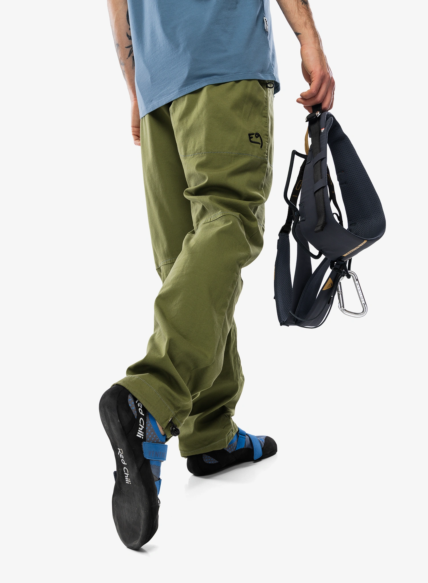 Kletterhose E9 Rondo Belt - rosemary