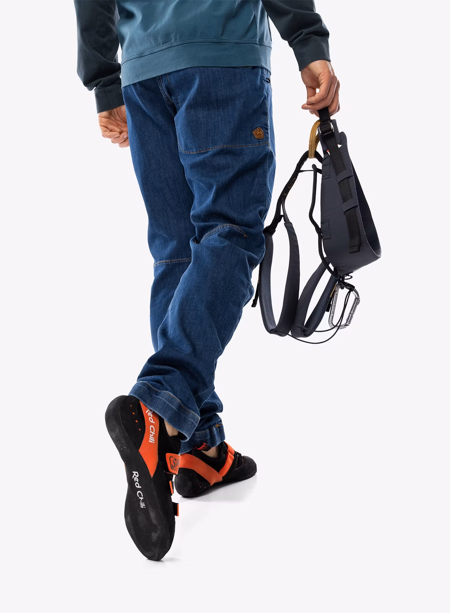 Kletterhose E9 Rondo Denim - blue