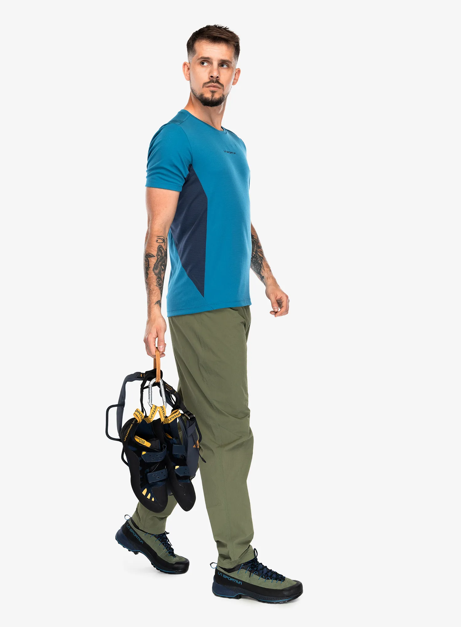 Kletterhose La Sportiva Helixir Pants - cypress/night sky