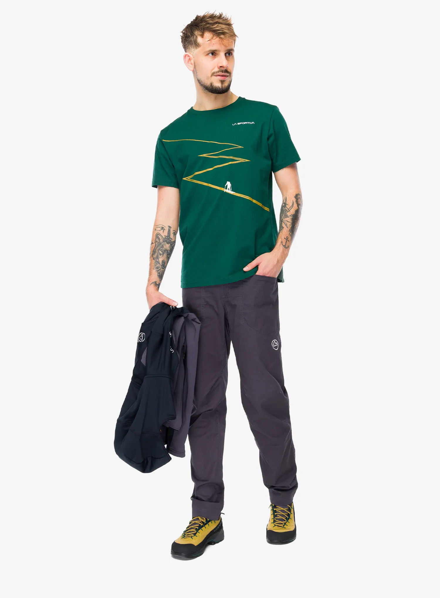 Kletterhose La Sportiva Roots Pant - onyx/chalk