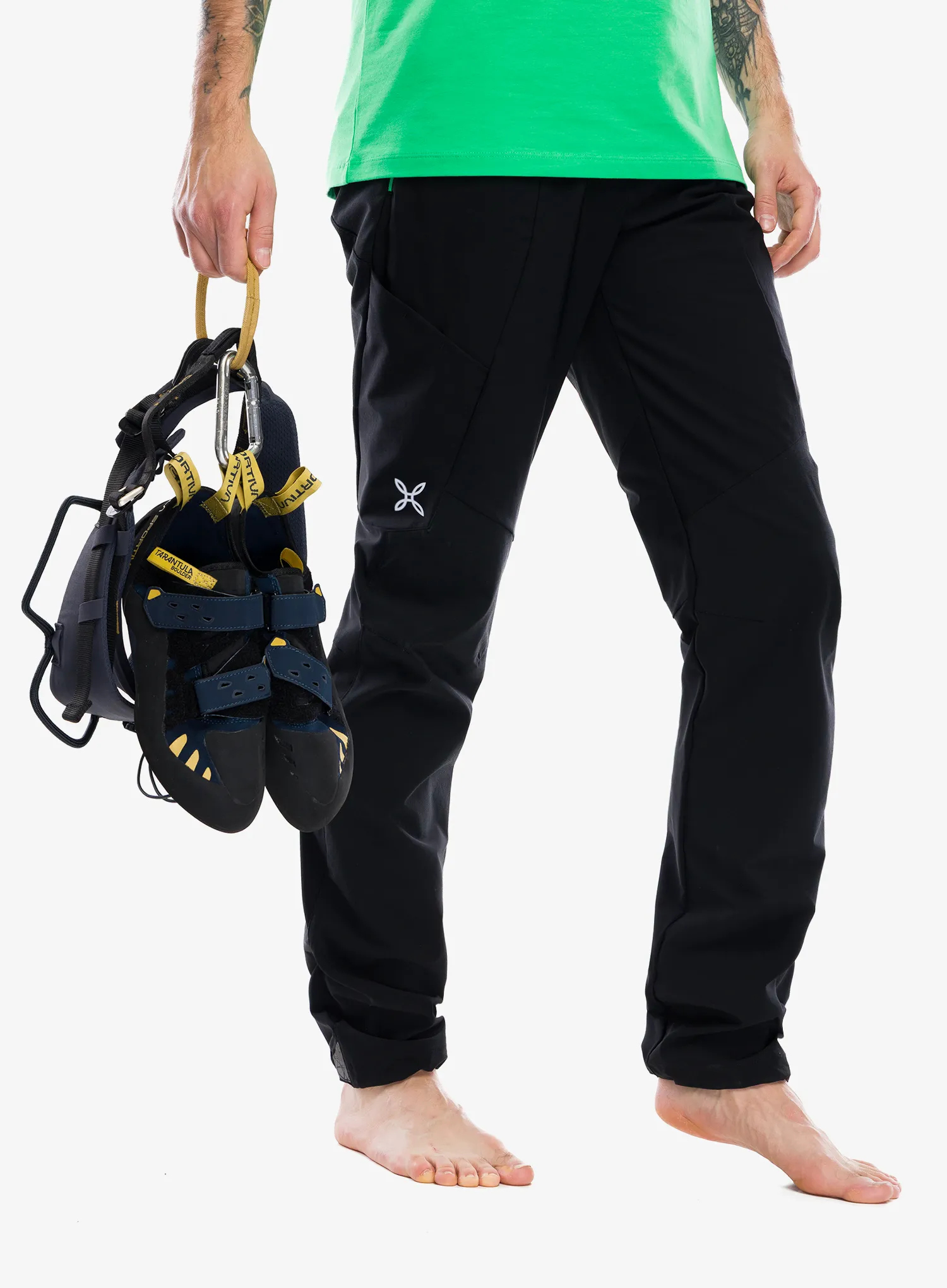 Kletterhose Montura Rocky 2 Pants - black/vibe green