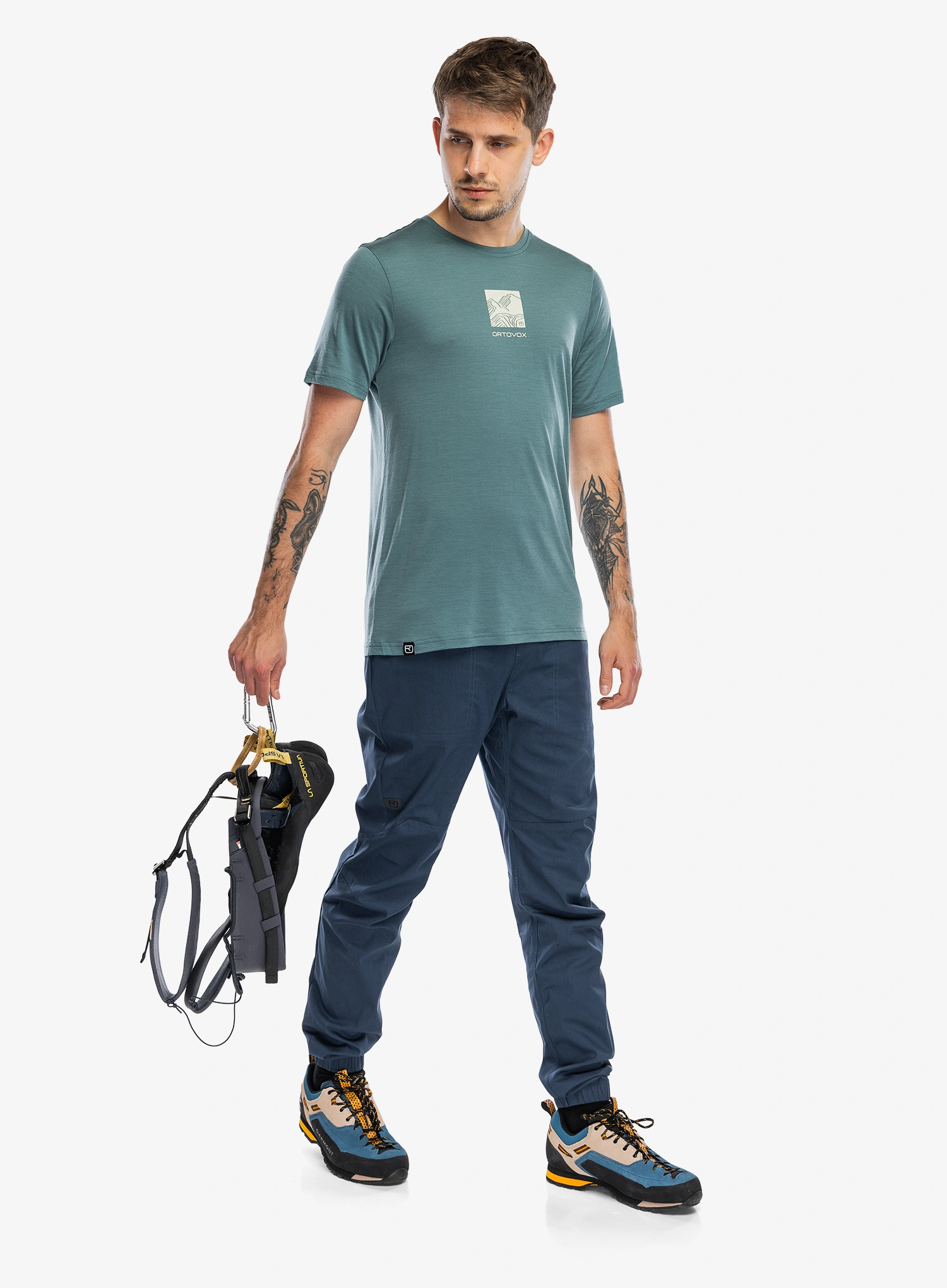 Kletterhose Ortovox Affinity Pants - blue nunatak