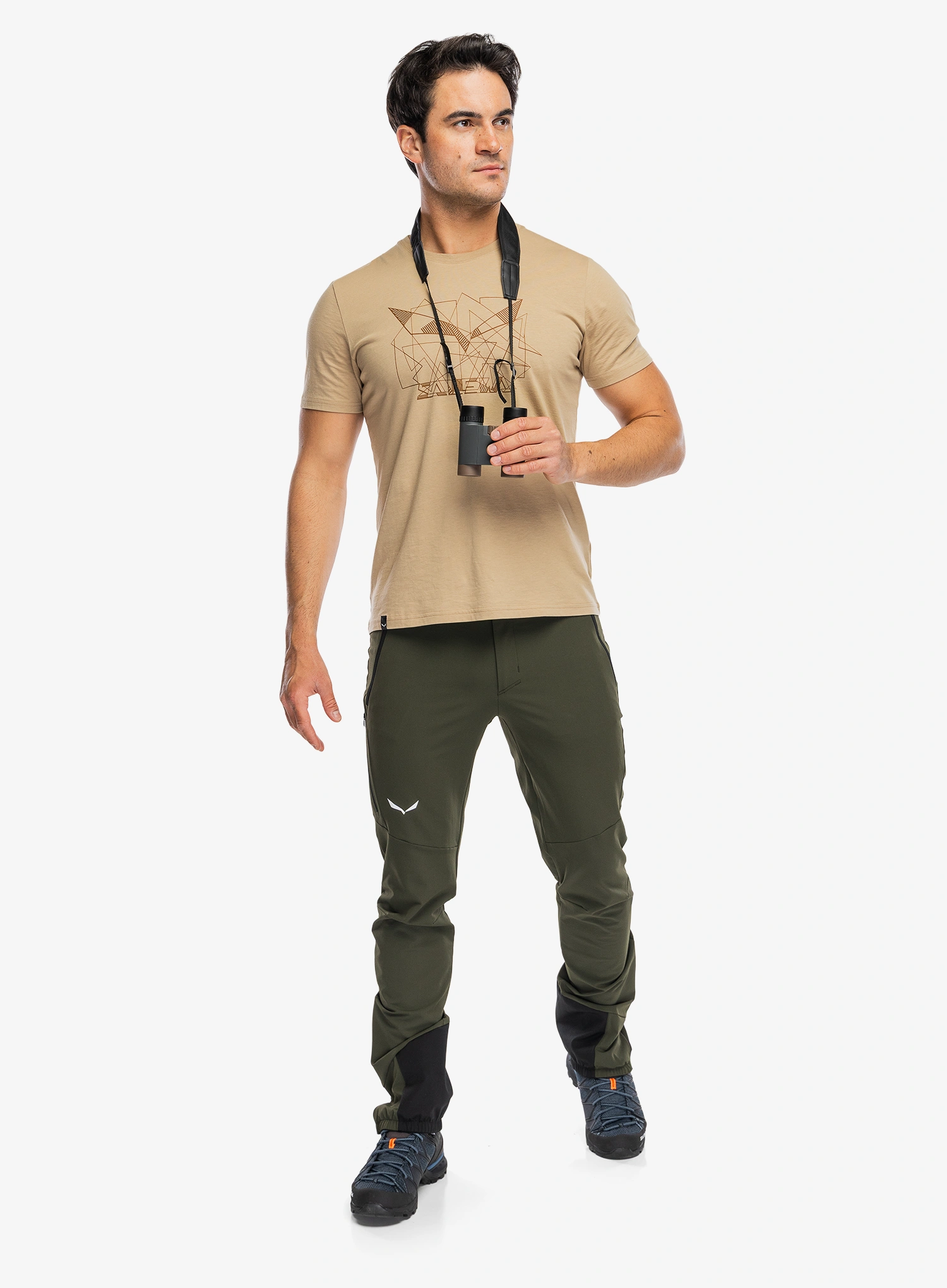 Kletterhose Salewa Agner Orval 3 Durastretch Regular Pant - dark olive/black out