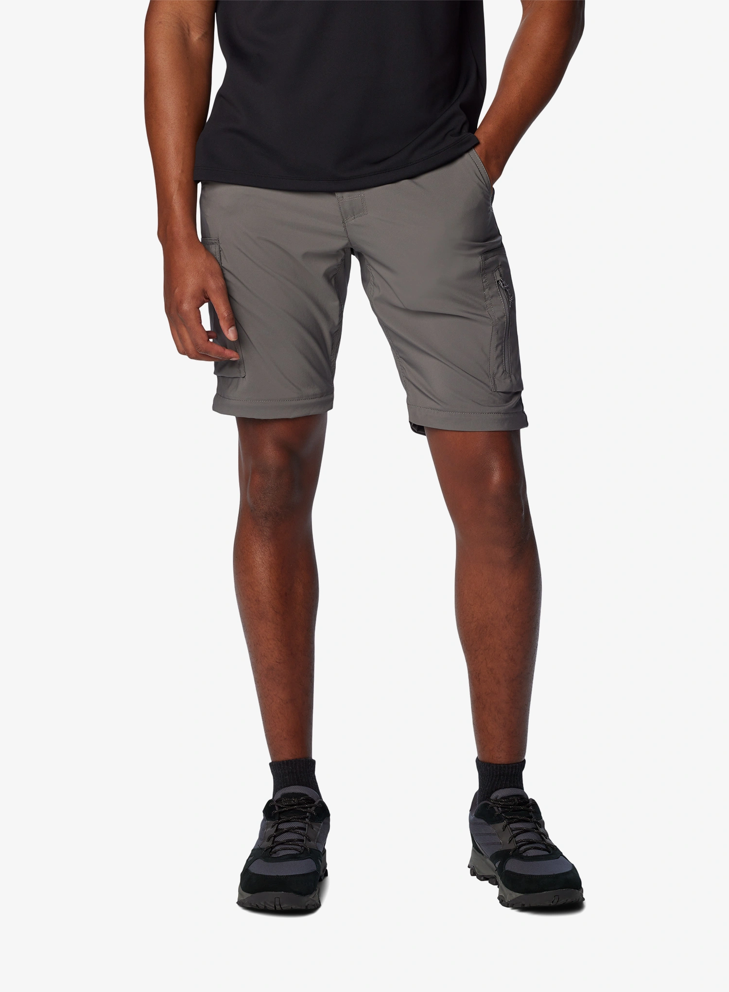 Zip-Off Hose Herren Columbia Silver Ridge Utility Convertible Pant Short - city grey