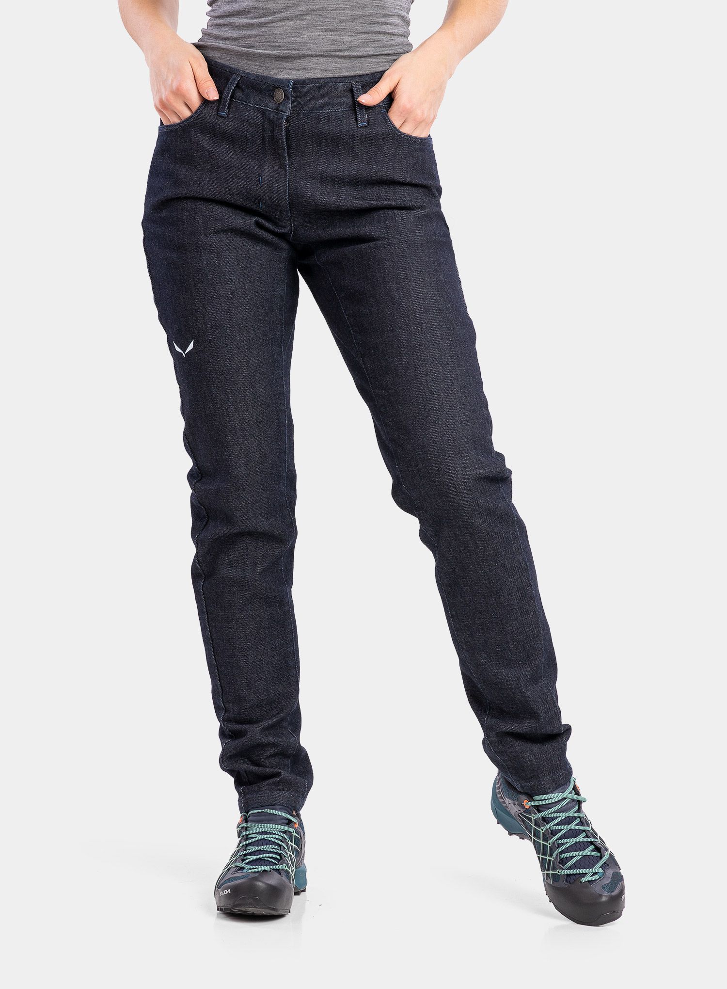 Hose Damen Salewa Pez Alpine Wool Pant - blue jeans