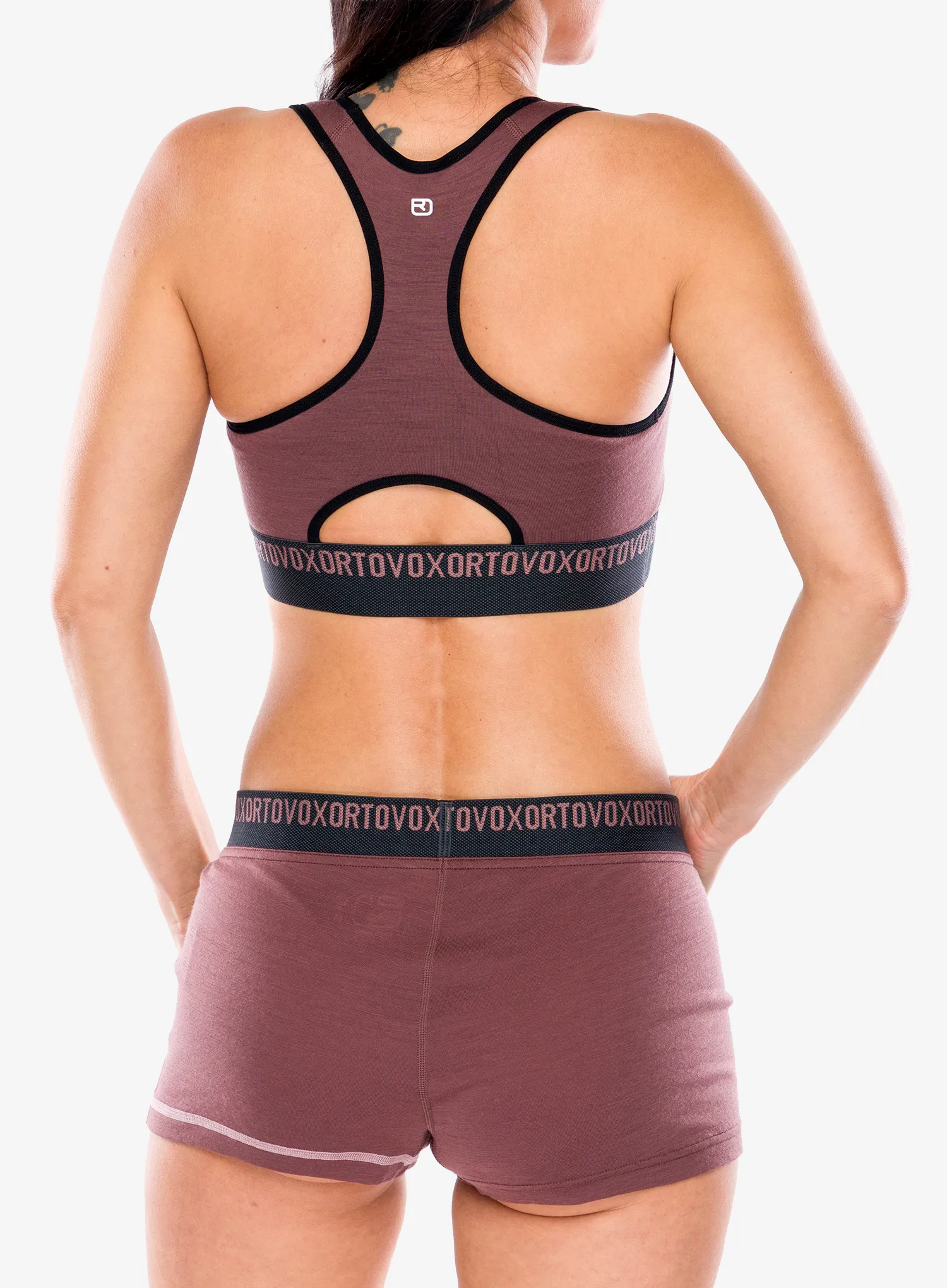 Sport-BH Ortovox 185 Rock N Wool Sport Top - chestnut