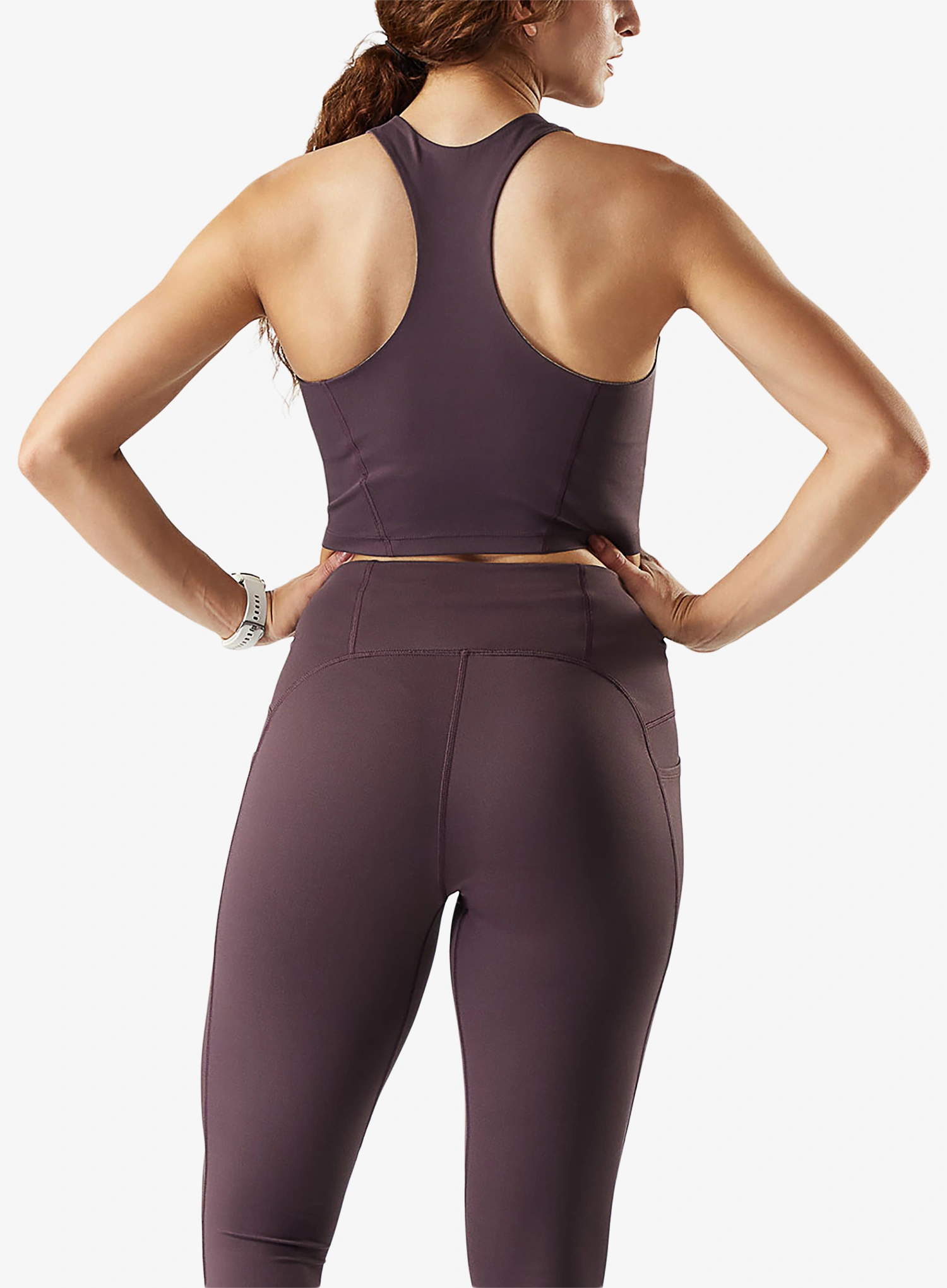 Sport-BH Smartwool Active Crop Bra - mink