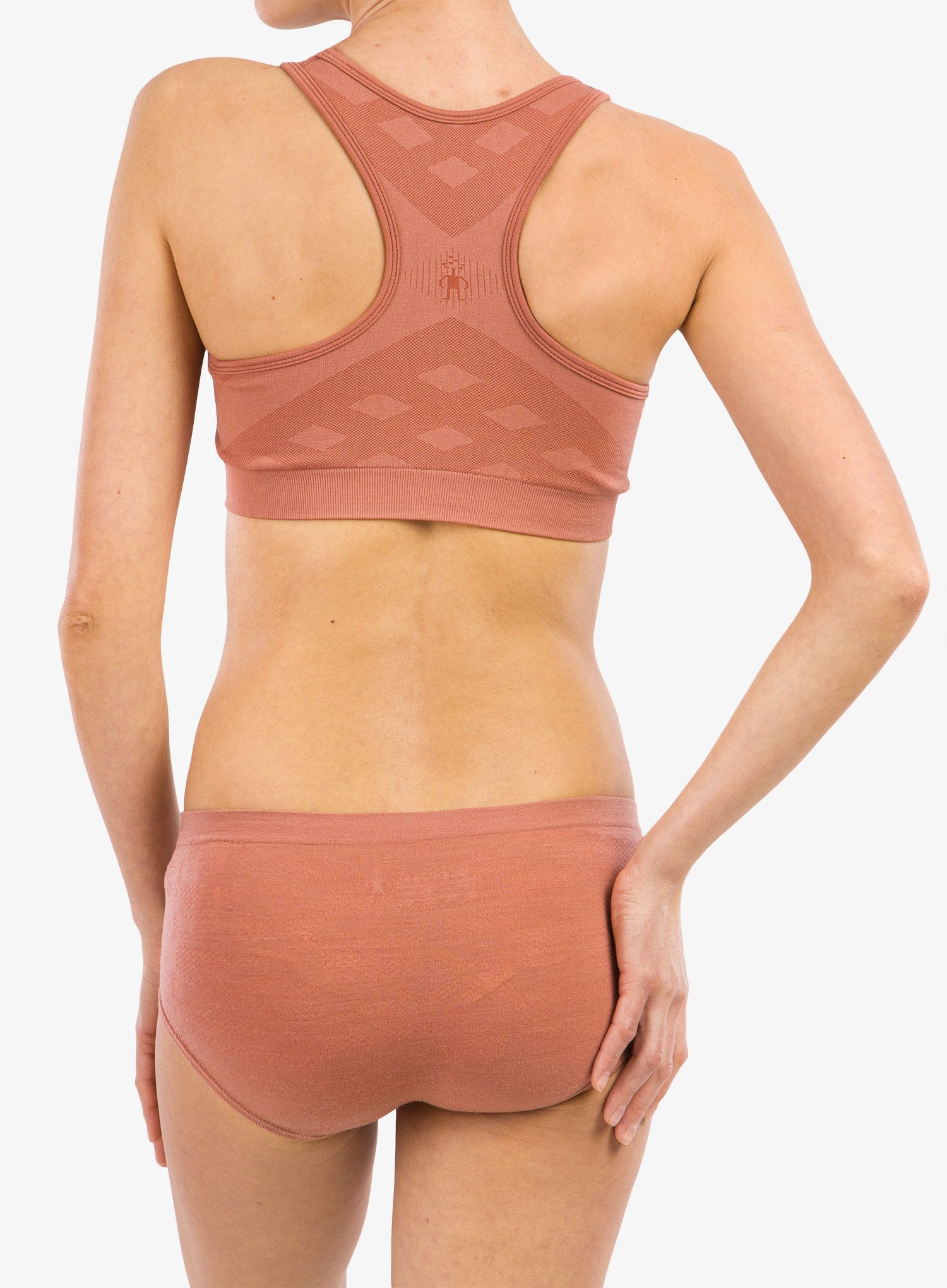 Sport-BH Smartwool Seamless Racerback Bra - light mahogany
