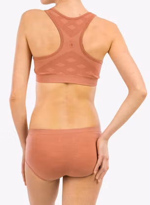 Sport-BH Smartwool Seamless Racerback Bra - light mahogany