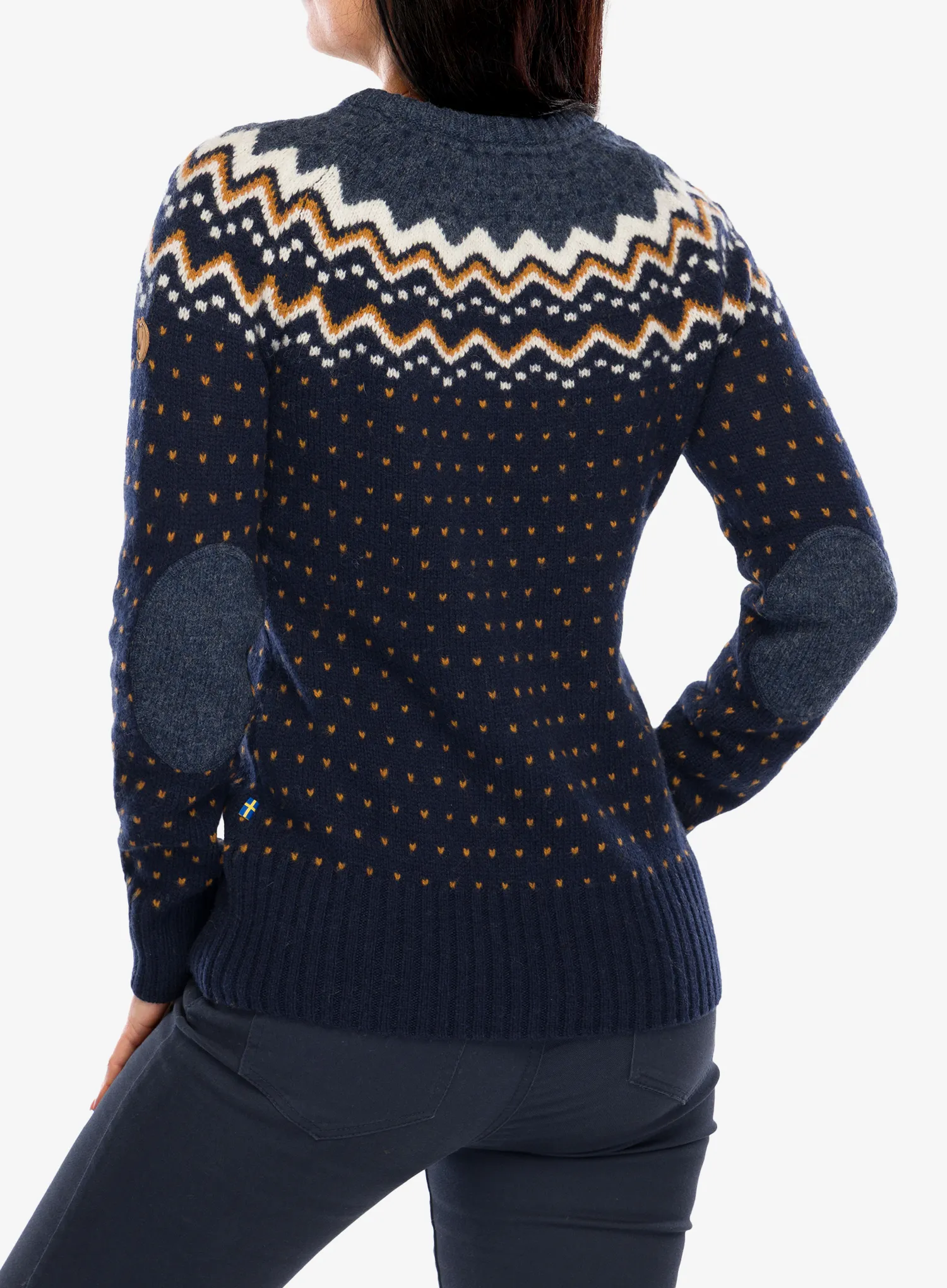 Strickpullover Damen Fjallraven Ovik Knit Sweater - dark navy