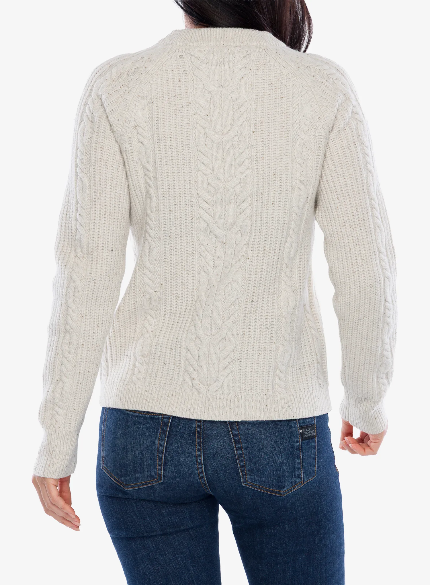 Strickpullover Damen Royal Robbins Rockcraft Cable Crew - soapstone htr