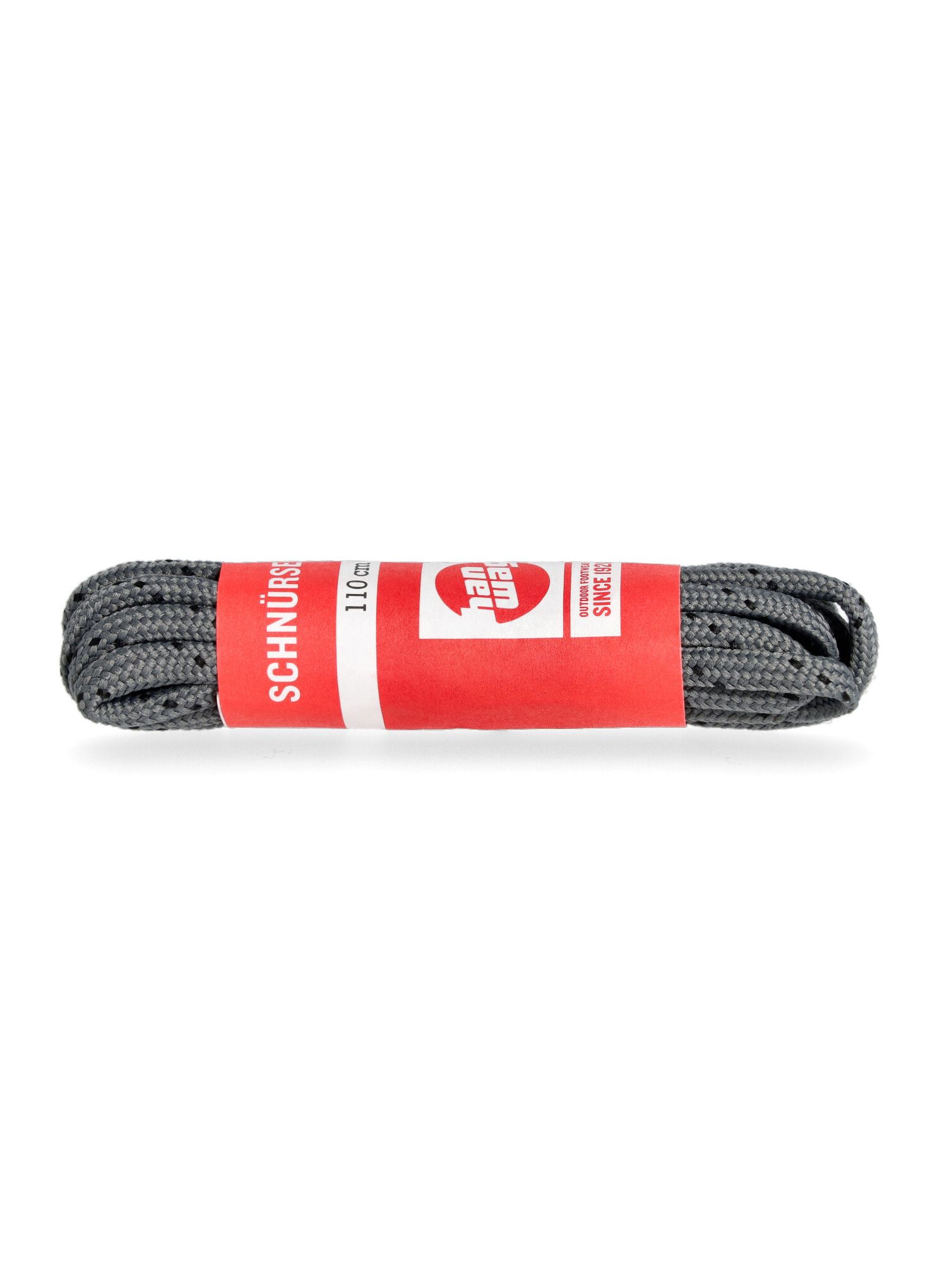 Schnürsenkel Hanwag Laces 110 cm - grey/black