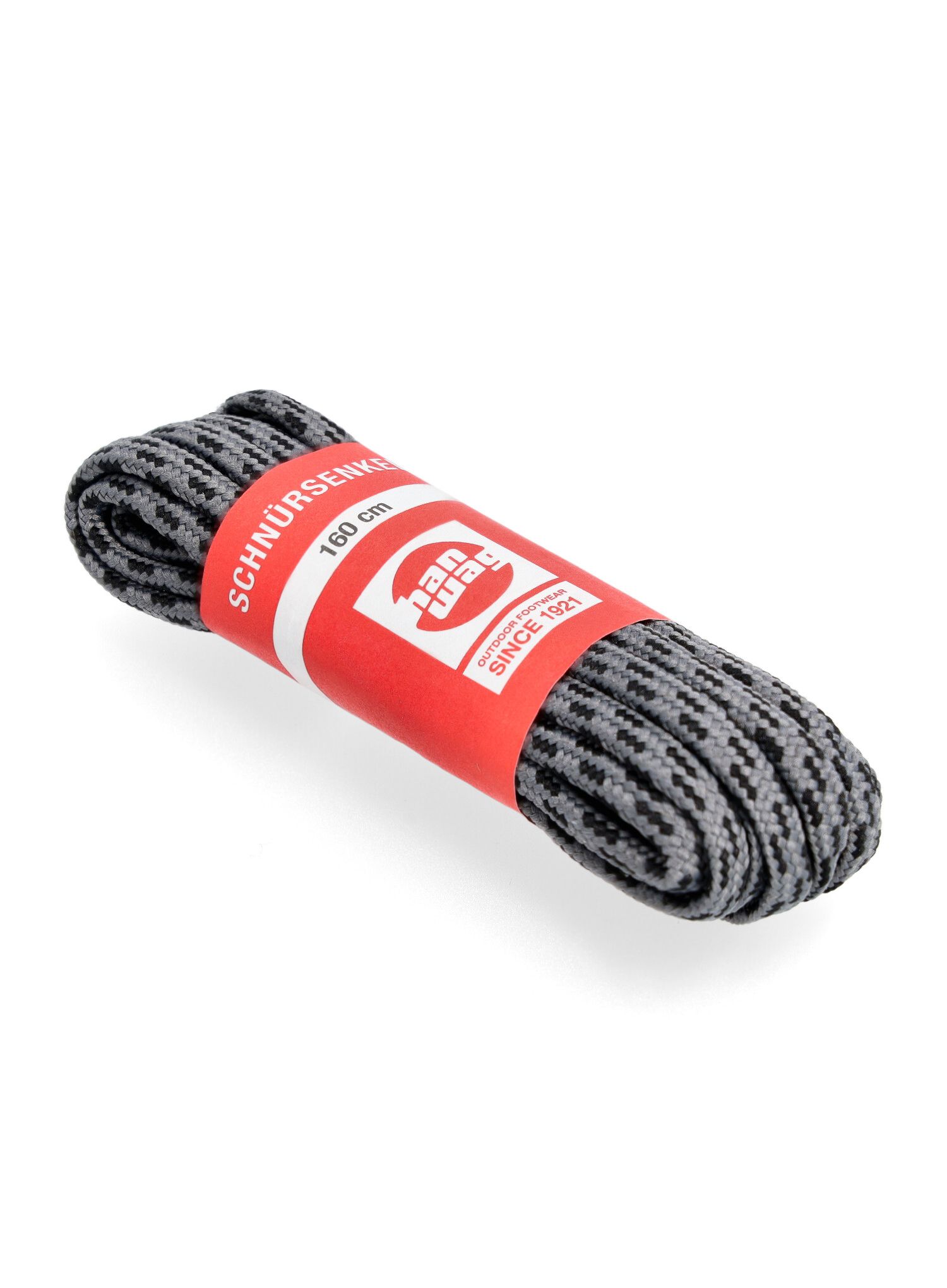 Schnürsenkel Hanwag Laces 160 cm - grey/black