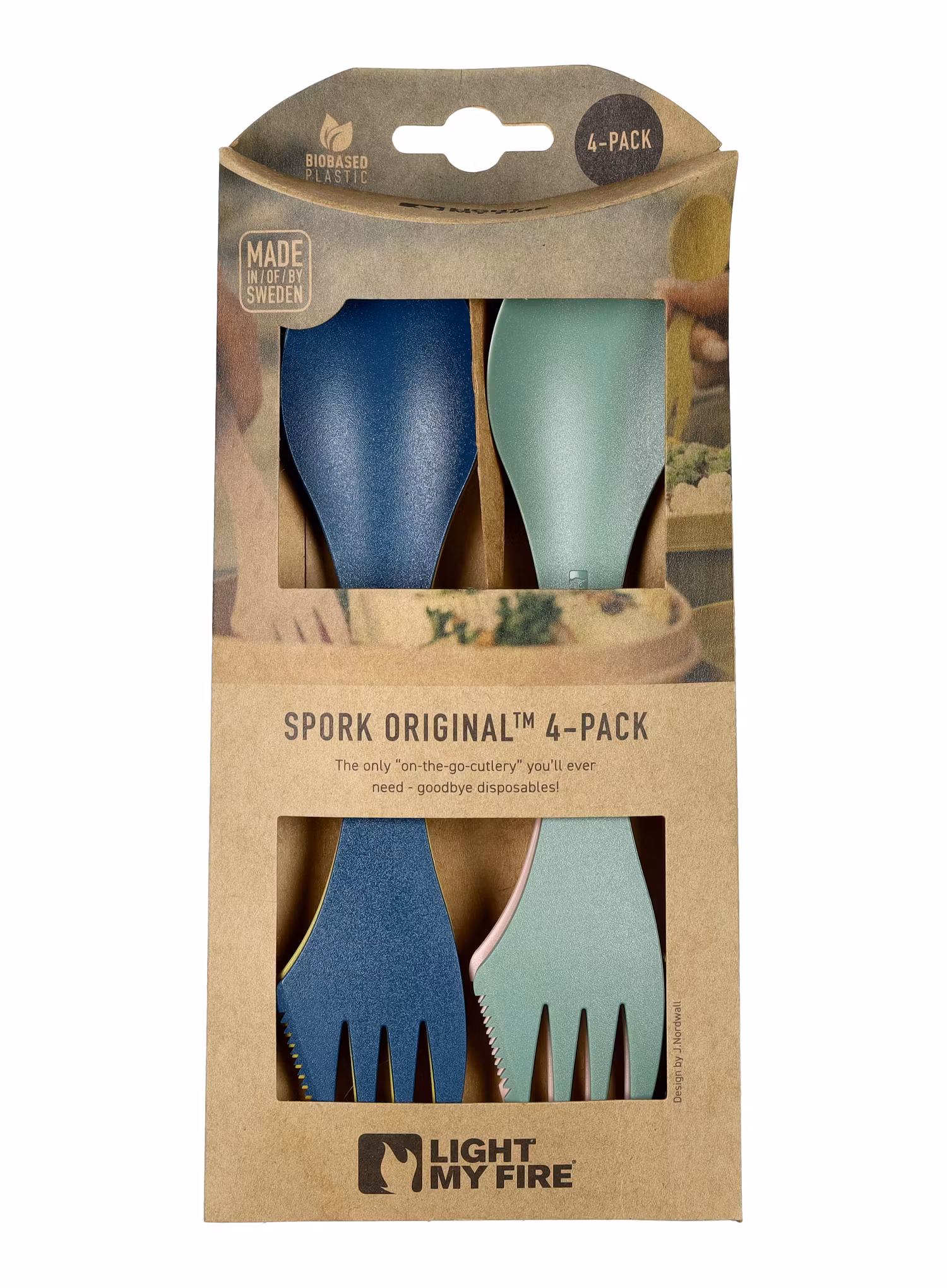 Besteck Light My Fire Spork Original 4 Pack Bio - nature