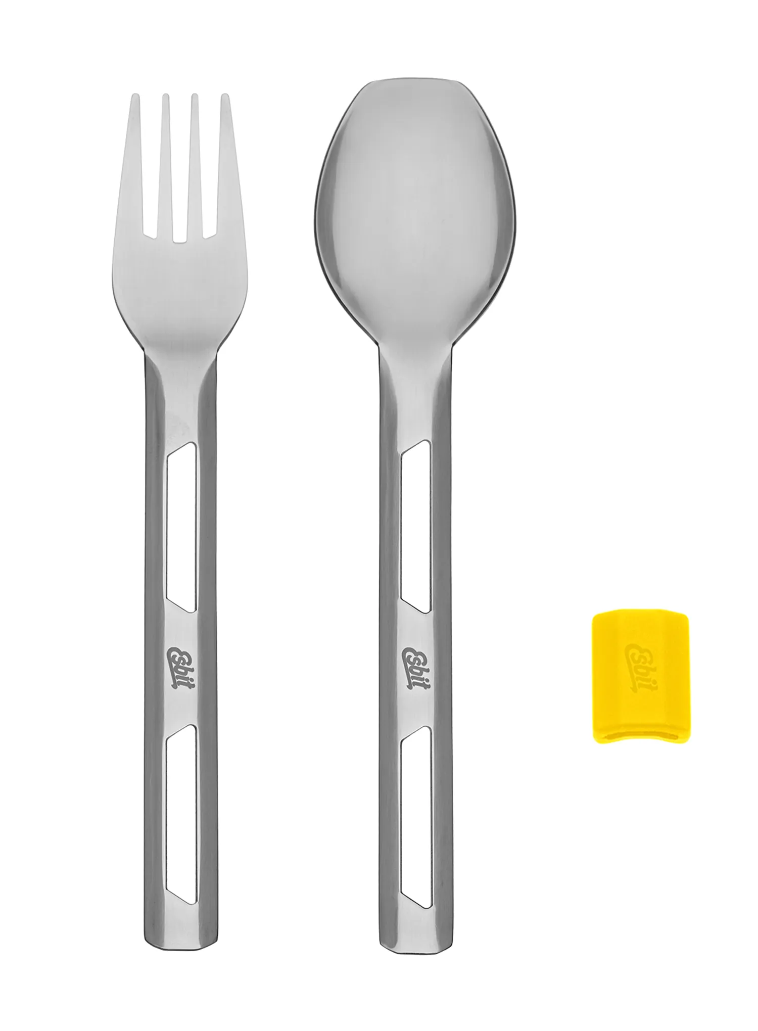 Besteck Esbit Cutlery Set Incl. Silicone Band L - sunshine yellow