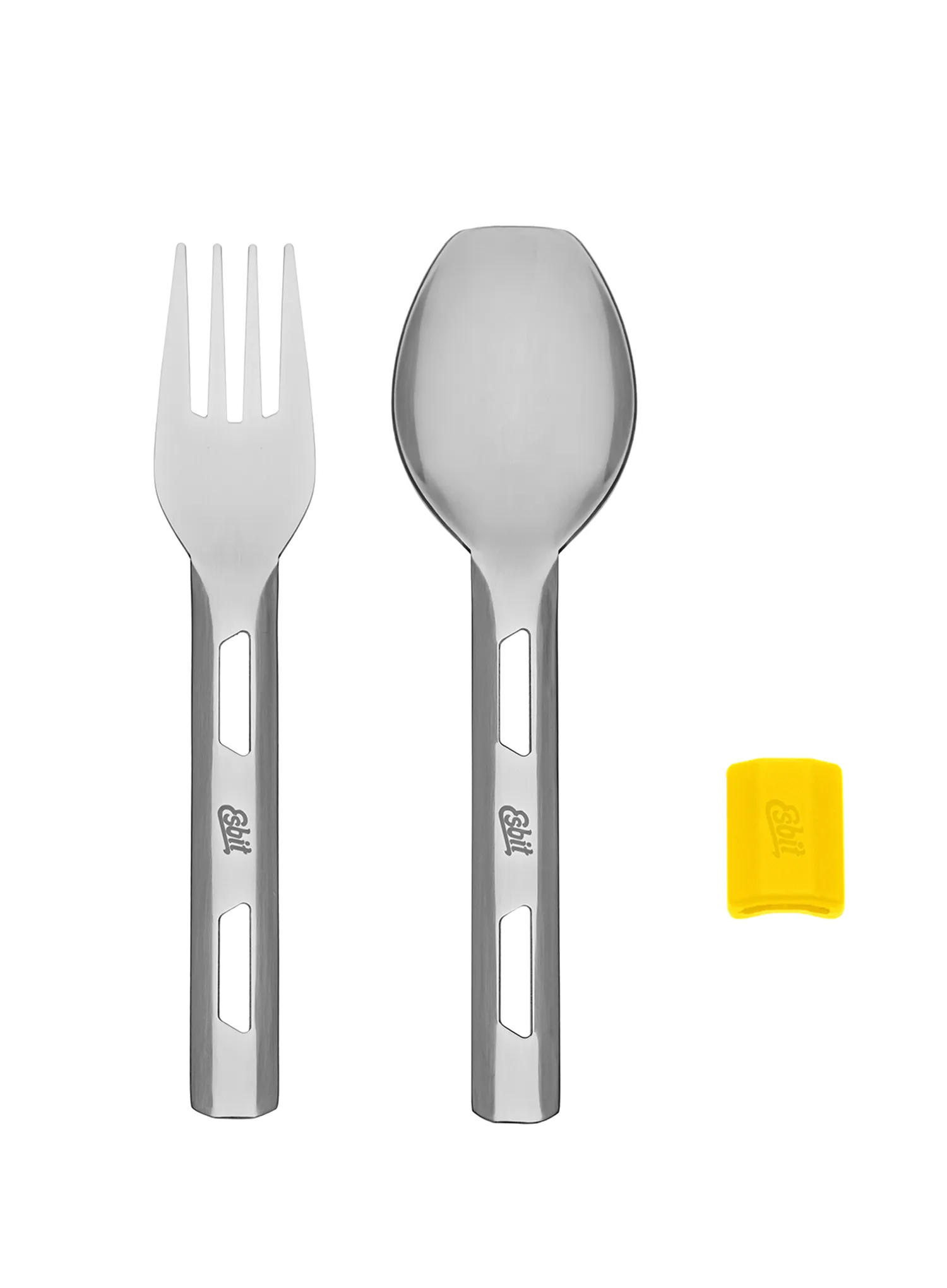 Besteck Esbit Cutlery Set Incl. Silicone Band S - sunshine yellow