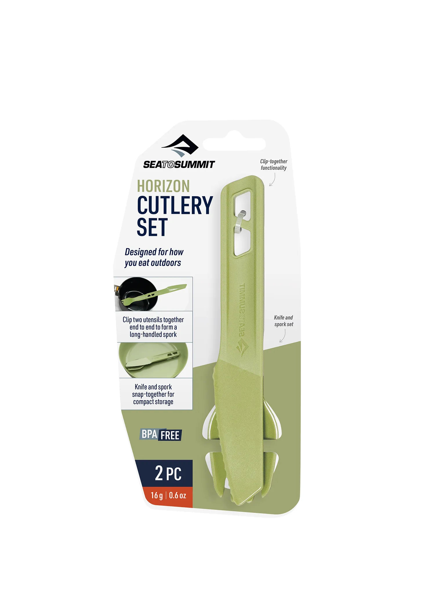 Besteck Sea to Summit Horizon Cutlery 2 - tarragon