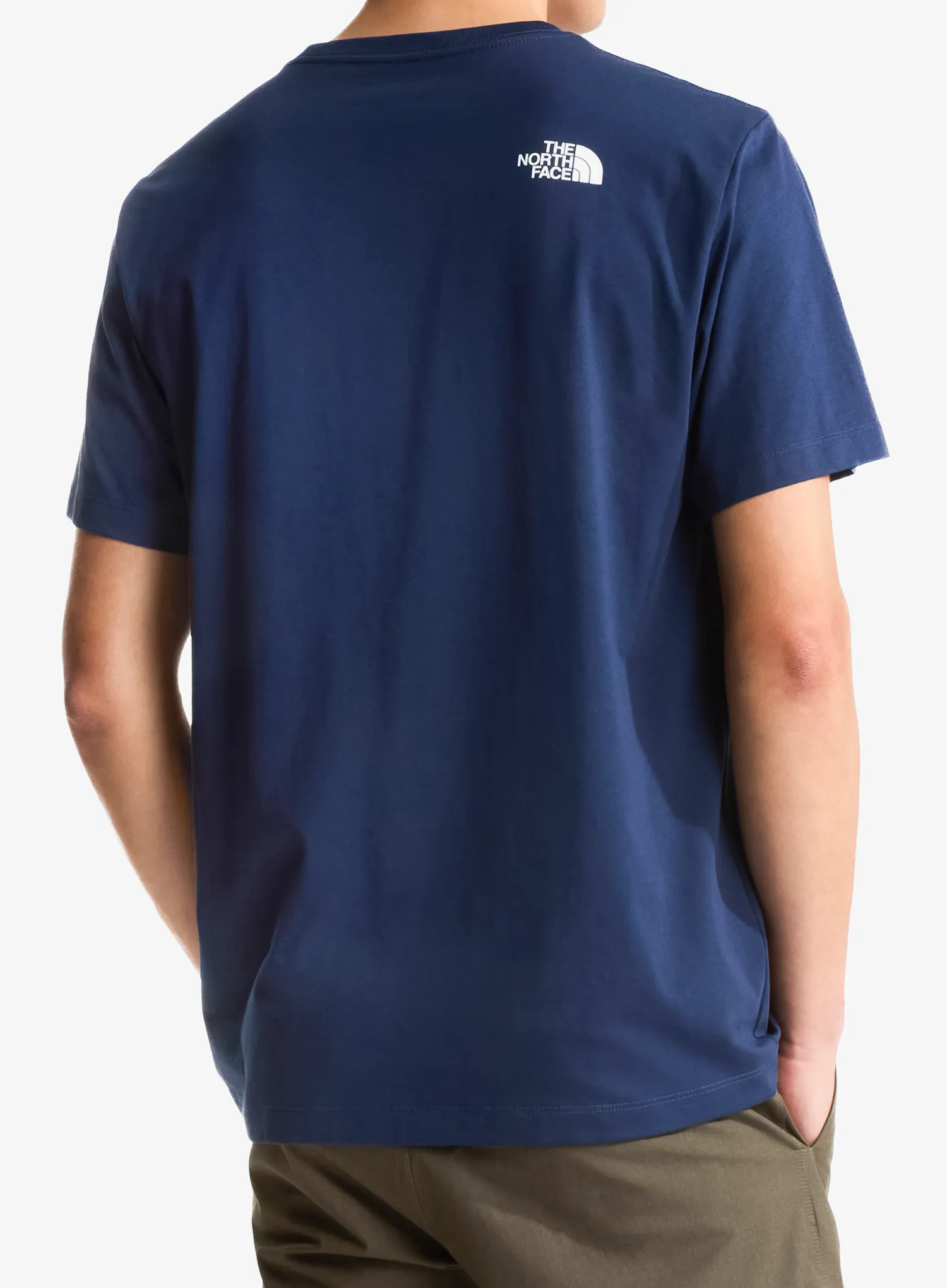 T-Shirt aus Baumwolle The North Face Evolution Half Dome Regular SS - navy/white