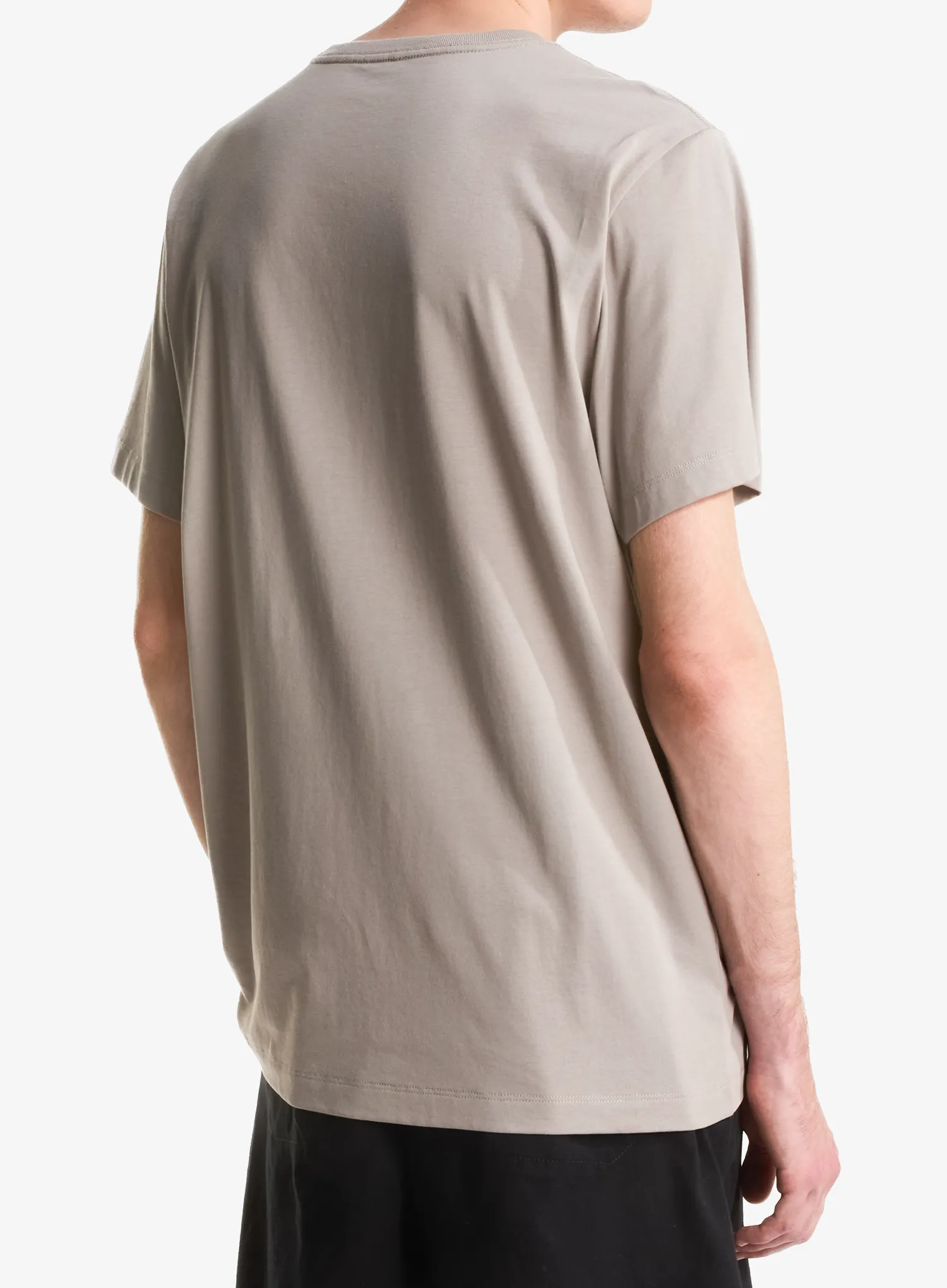 T-Shirt aus Baumwolle The North Face Evolution Simple Dome Regular SS - stone slab