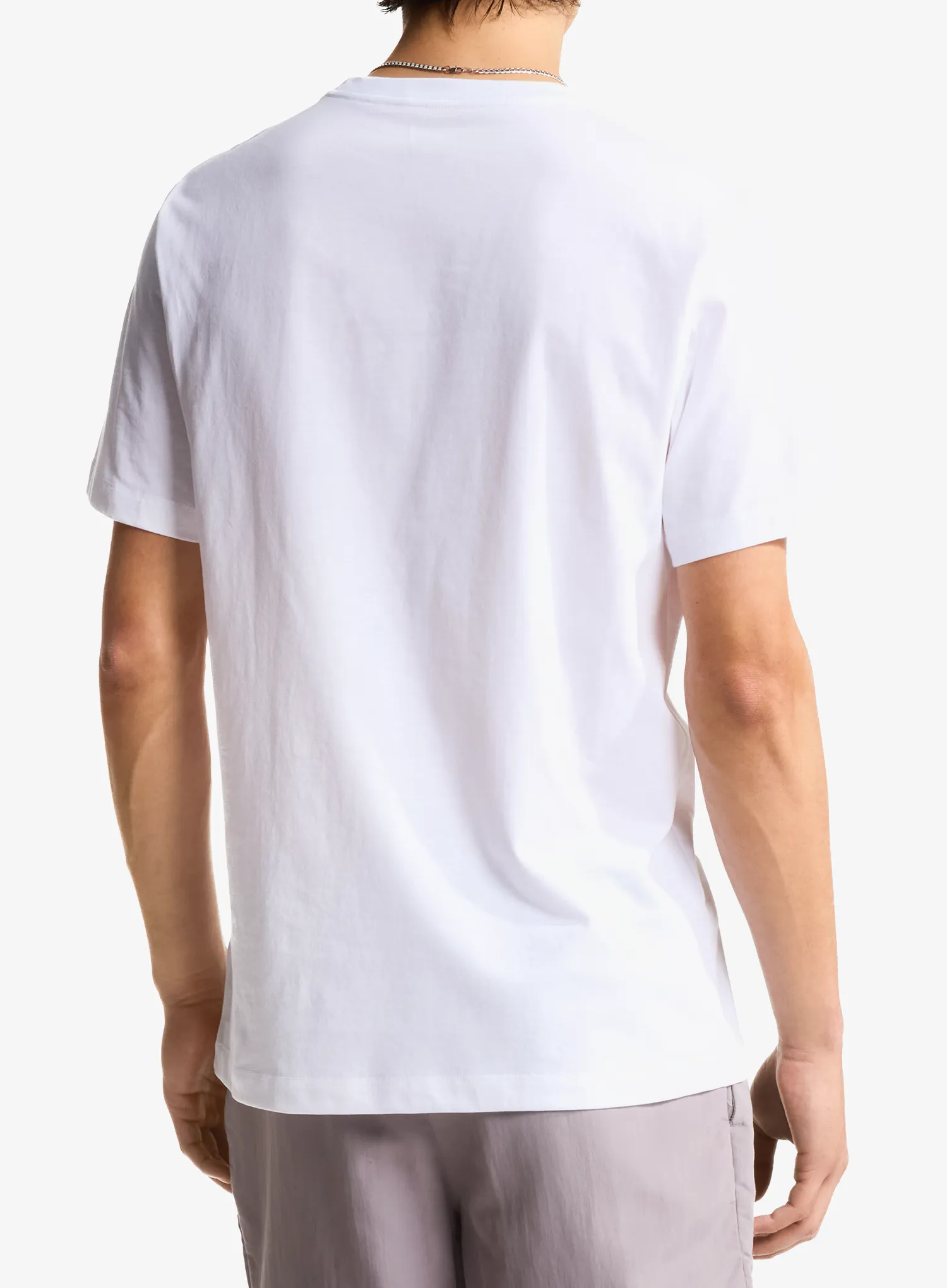 T-Shirt aus Baumwolle The North Face Evolution Simple Dome Regular SS - tnf white