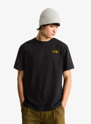 T-Shirt aus Baumwolle The North Face Pitch A Tent Relaxed SS Tee - tnf black