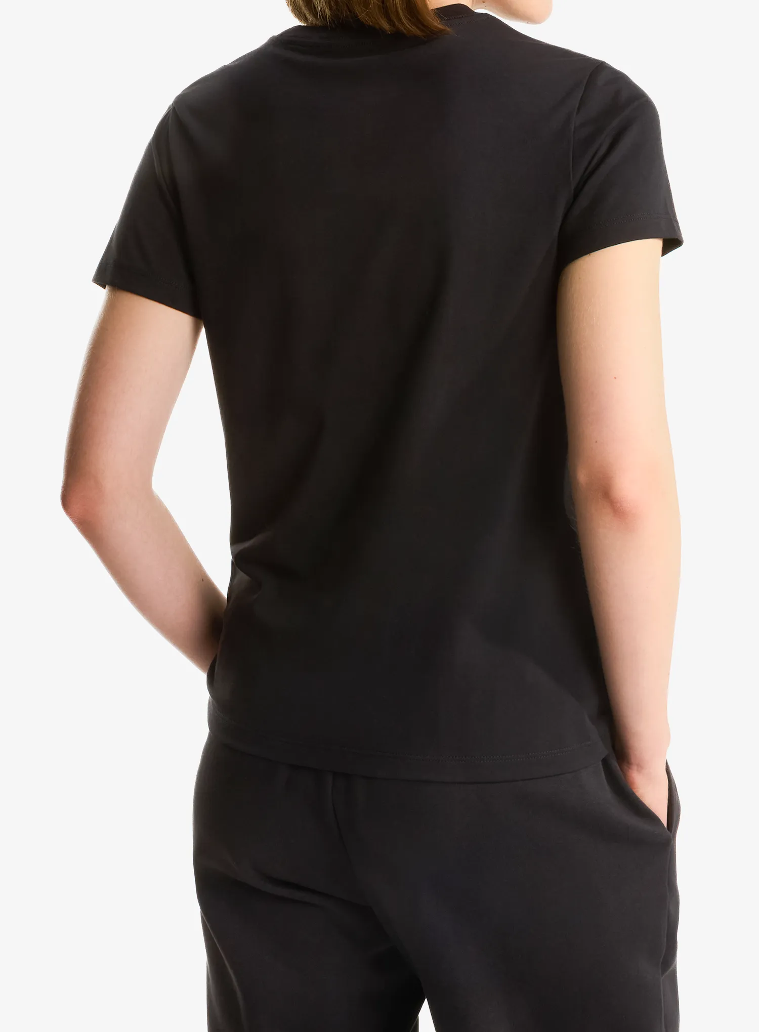 T-Shirt Damen The North Face Evolution Simple Dome Slim Short Sleeve - tnf black