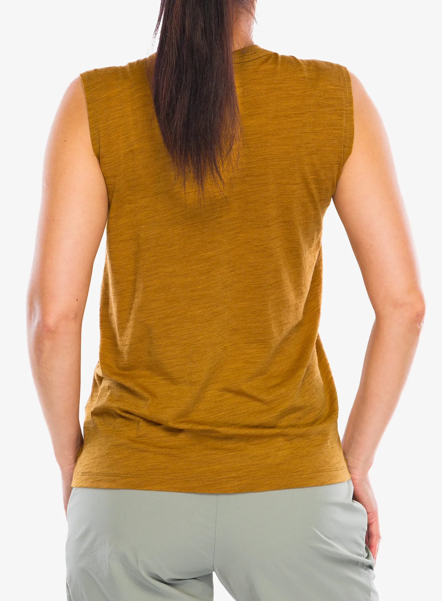 Tank Top Damen Salewa Eagle Minilogo Am Tank - golden brown