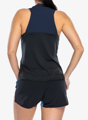 Tank Top Damen Salewa Pedroc Dry Hyb Tank - navy blazer