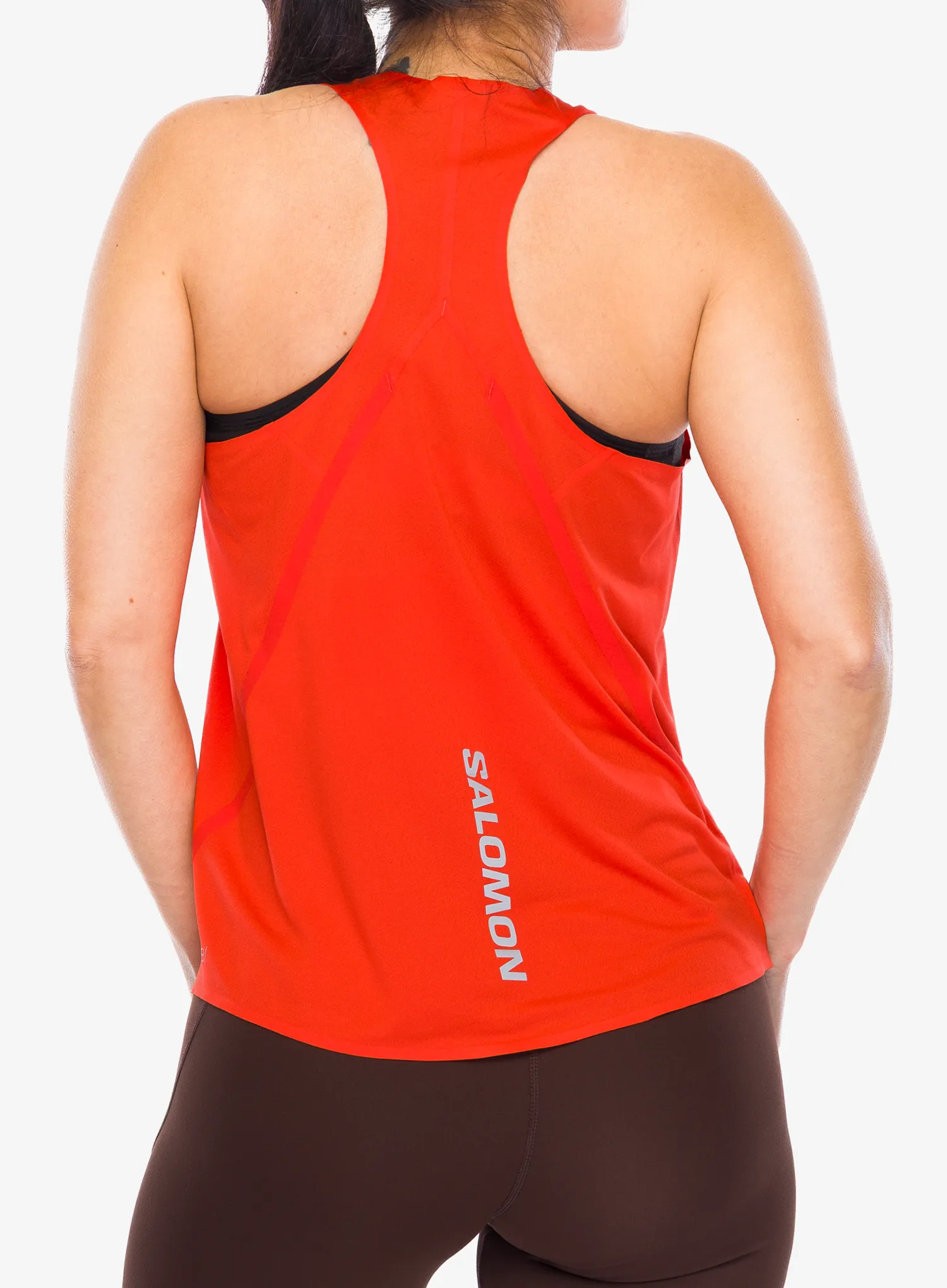 Tank Top Damen Salomon S/Lab Speed Singlet - fiery red
