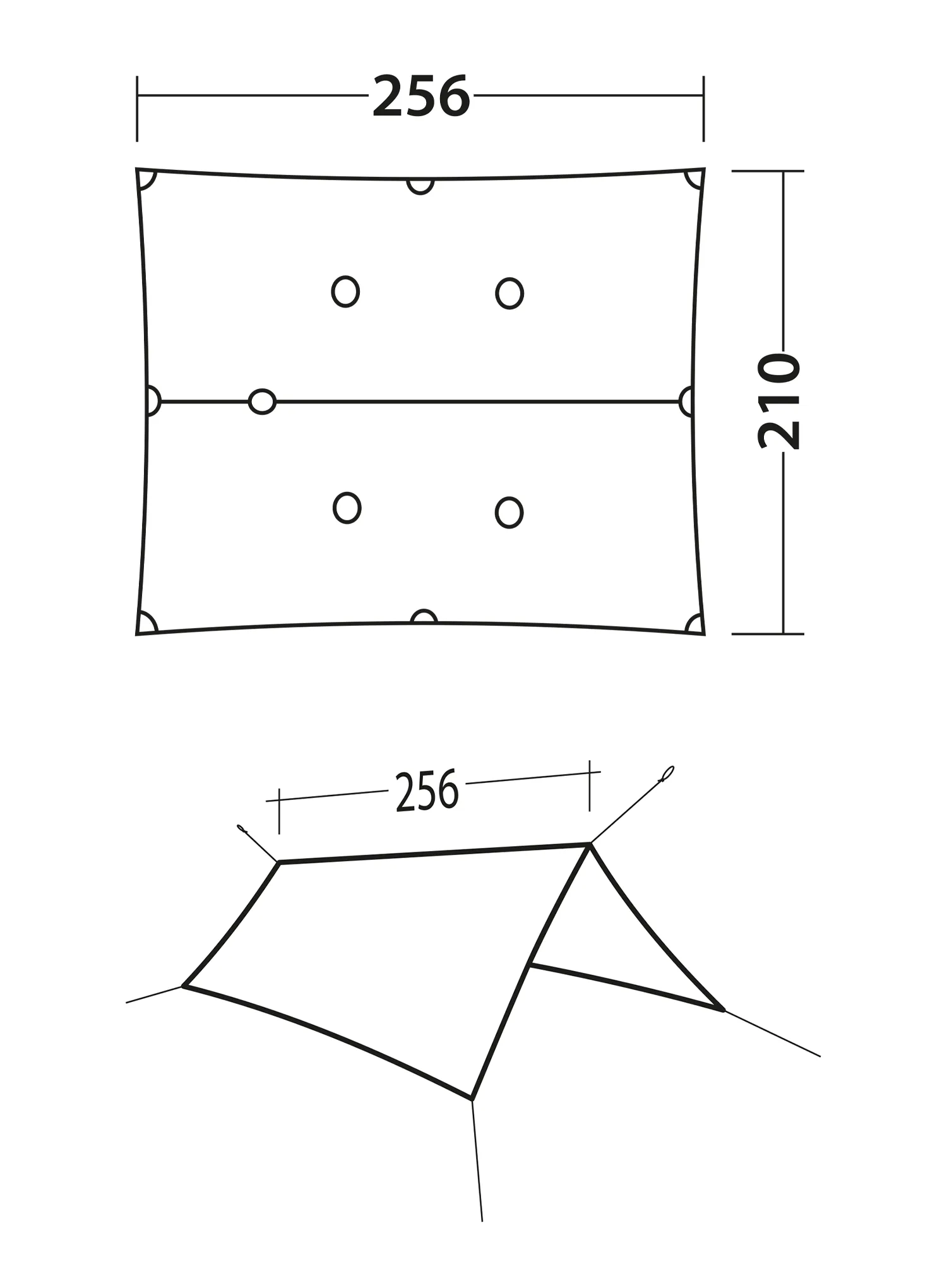 Tarp Robens Vestis 2.50 x 2.30 Solo tarp UL - orange