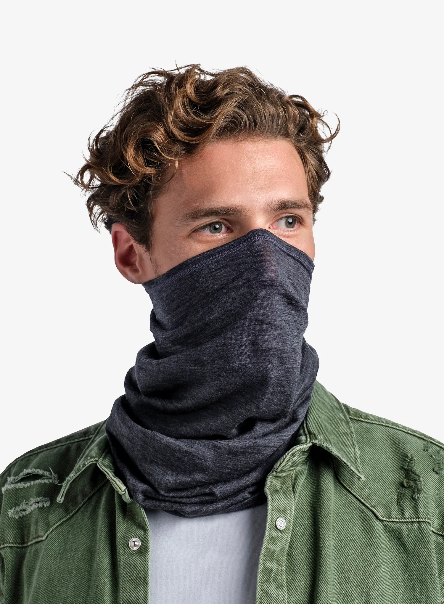 Multifunktionstuch Buff Lightweight Merino Wool - solid grey