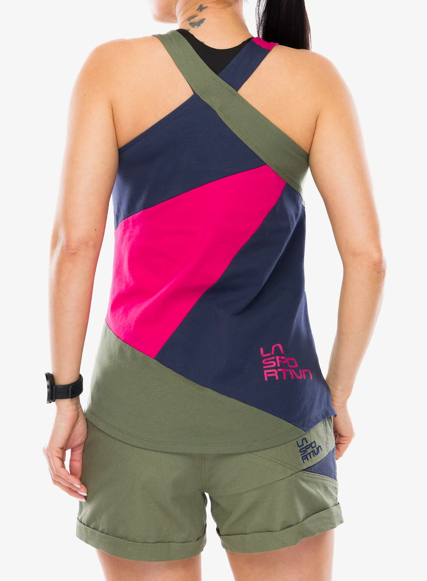 Top Damen La Sportiva Twist Tank - cypress/night sky