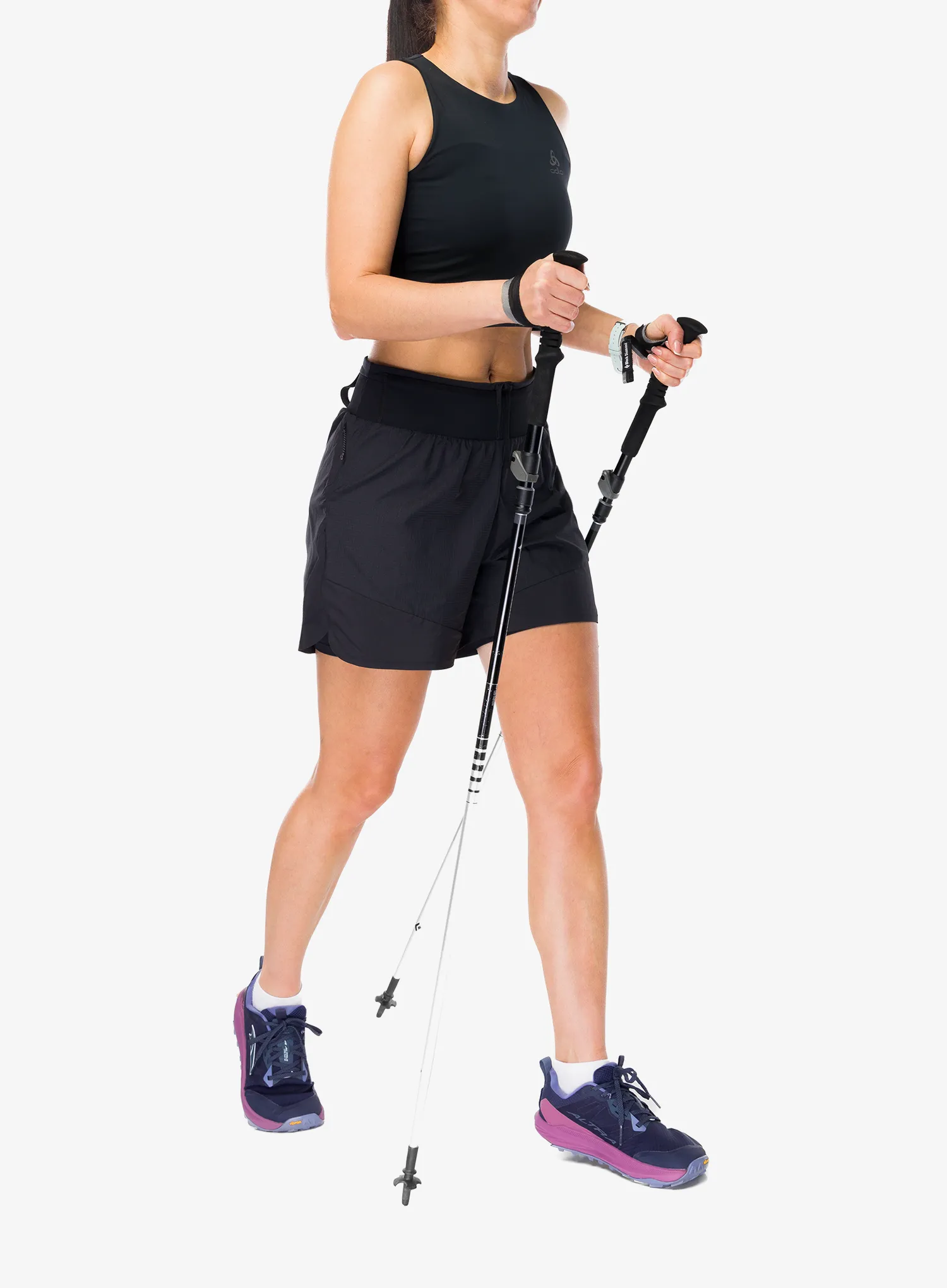 Top Damen Odlo X-Alp Trail Cargo Crop - black