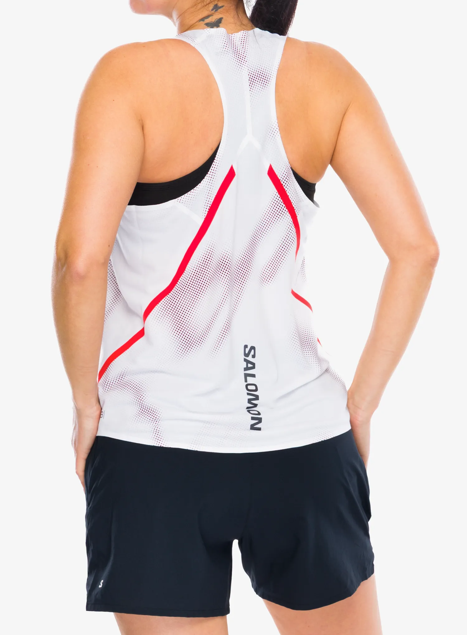 Top Damen Salomon S/Lab Speed Singlet - white/white/and