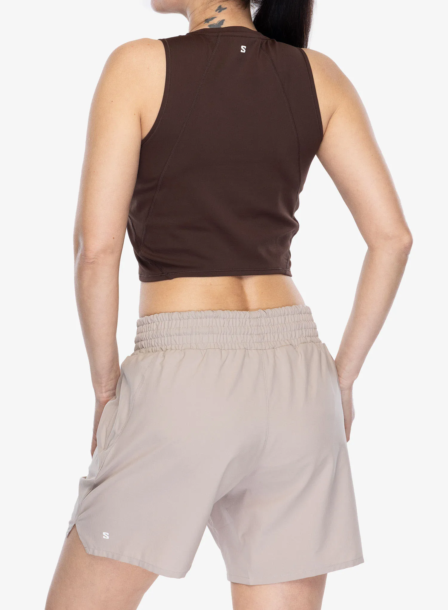 Top Damen Salomon Shakeout BliSS Tanklette - coffee