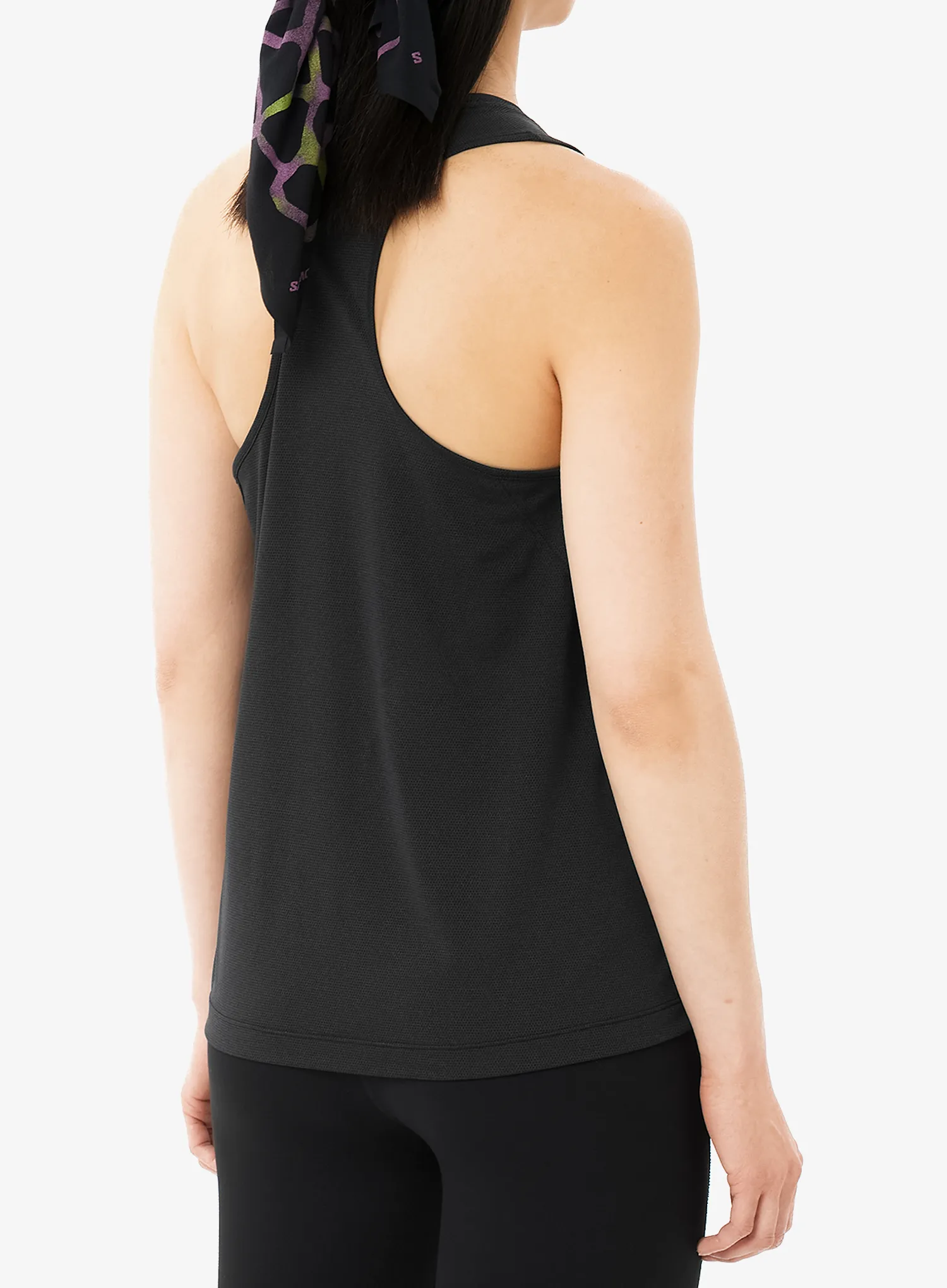 Top Damen Salomon Shkout Core Tank GFX - deep black