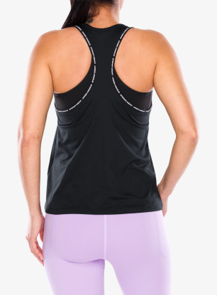 Top Damen Under Armour Tech Knockout Tank - black/white