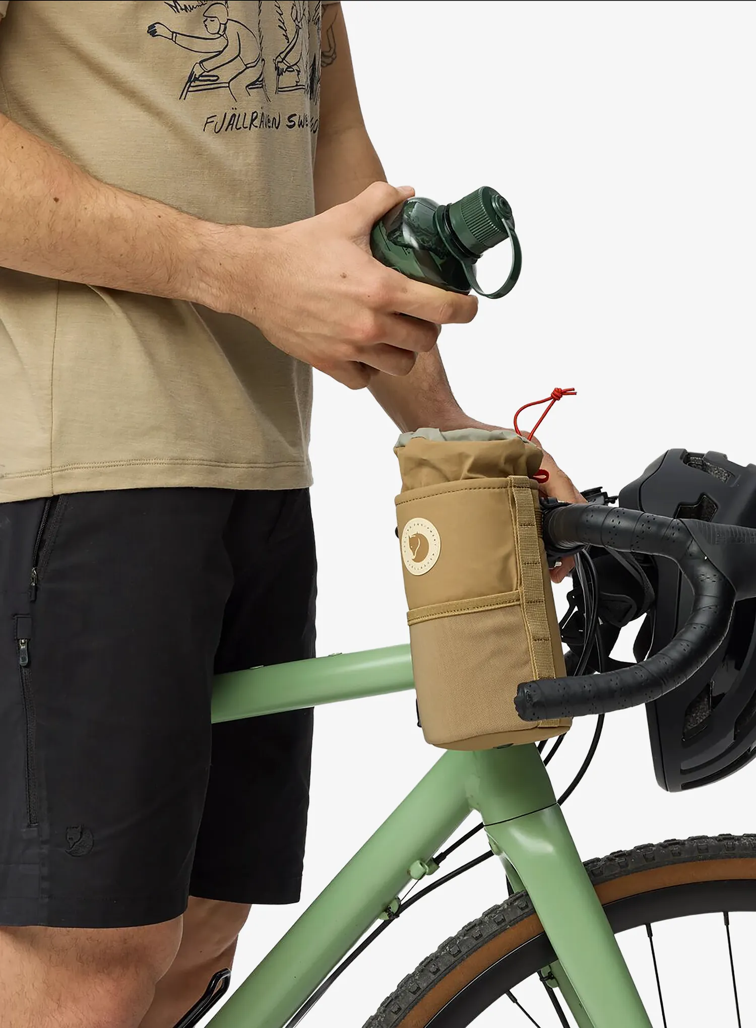 Lenkertasche Fjallraven Hoja Snack Bag Large - clay