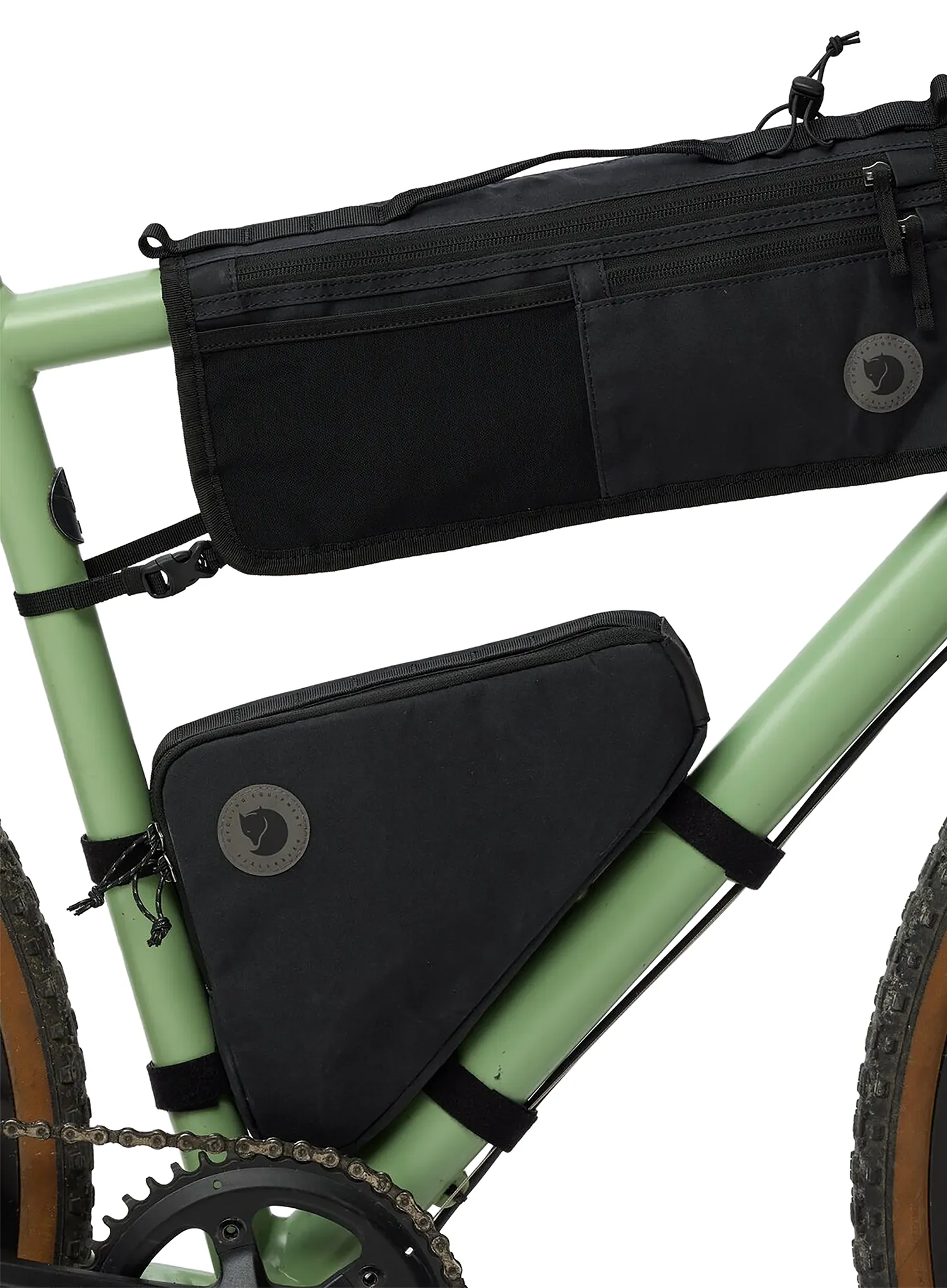 Fahrrad-Rahmentasche Fjallraven Hoja Bike Frame Fold Bag - black