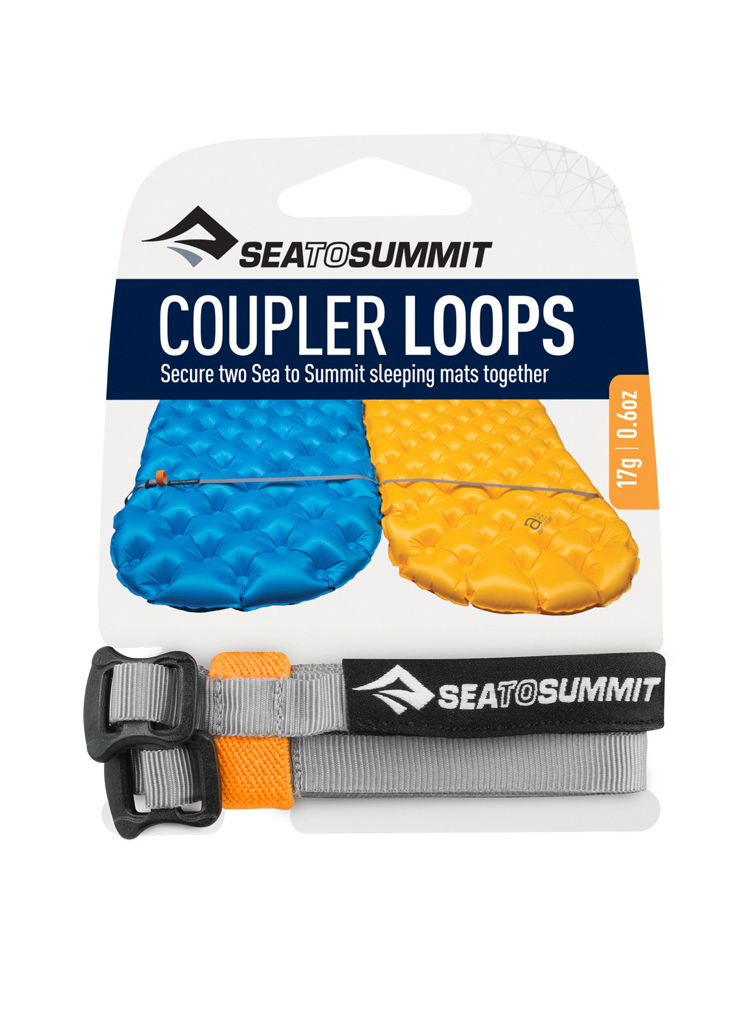Befestigungsriemen Sea To Summit Mat Coupler Kit Loops - grey