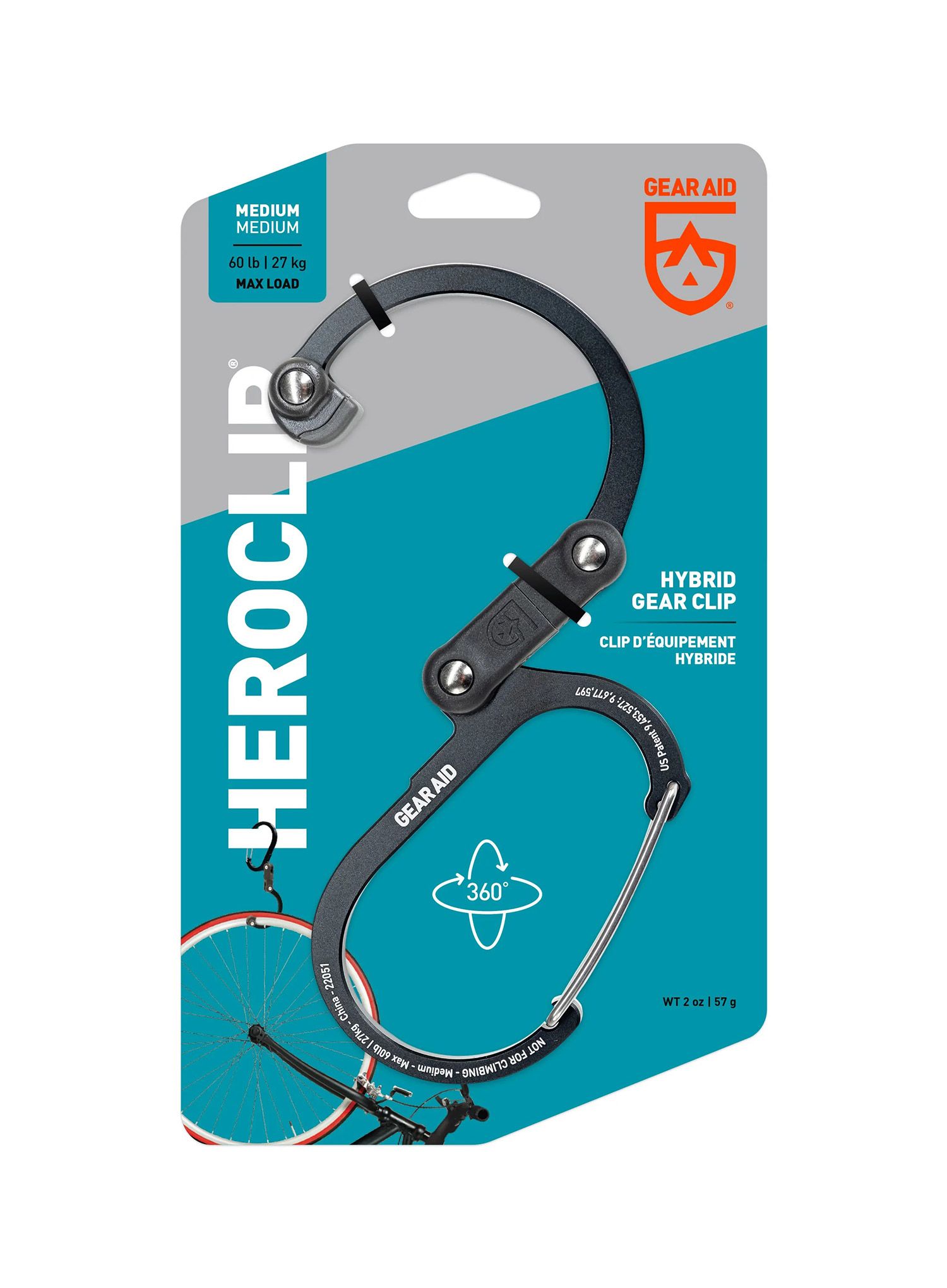 Halterung Gear Aid Heroclip Medium - stealth black