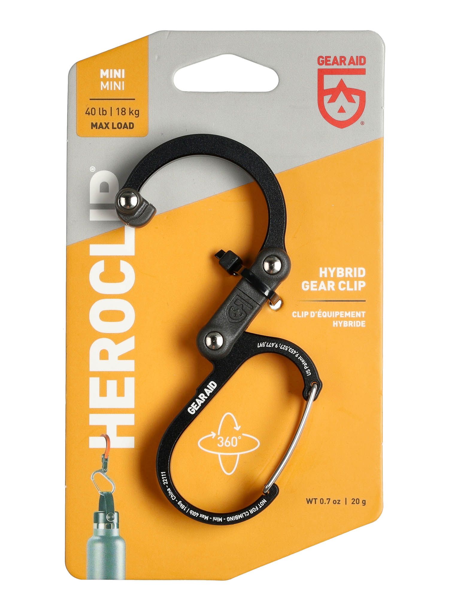 Halterung Gear Aid Heroclip Mini - stealth black